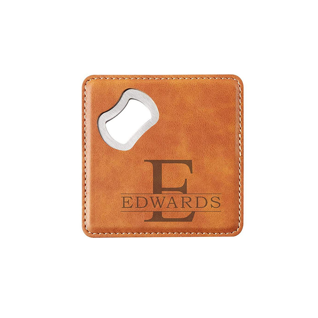 2-In-1 Leather Bottle Opener
