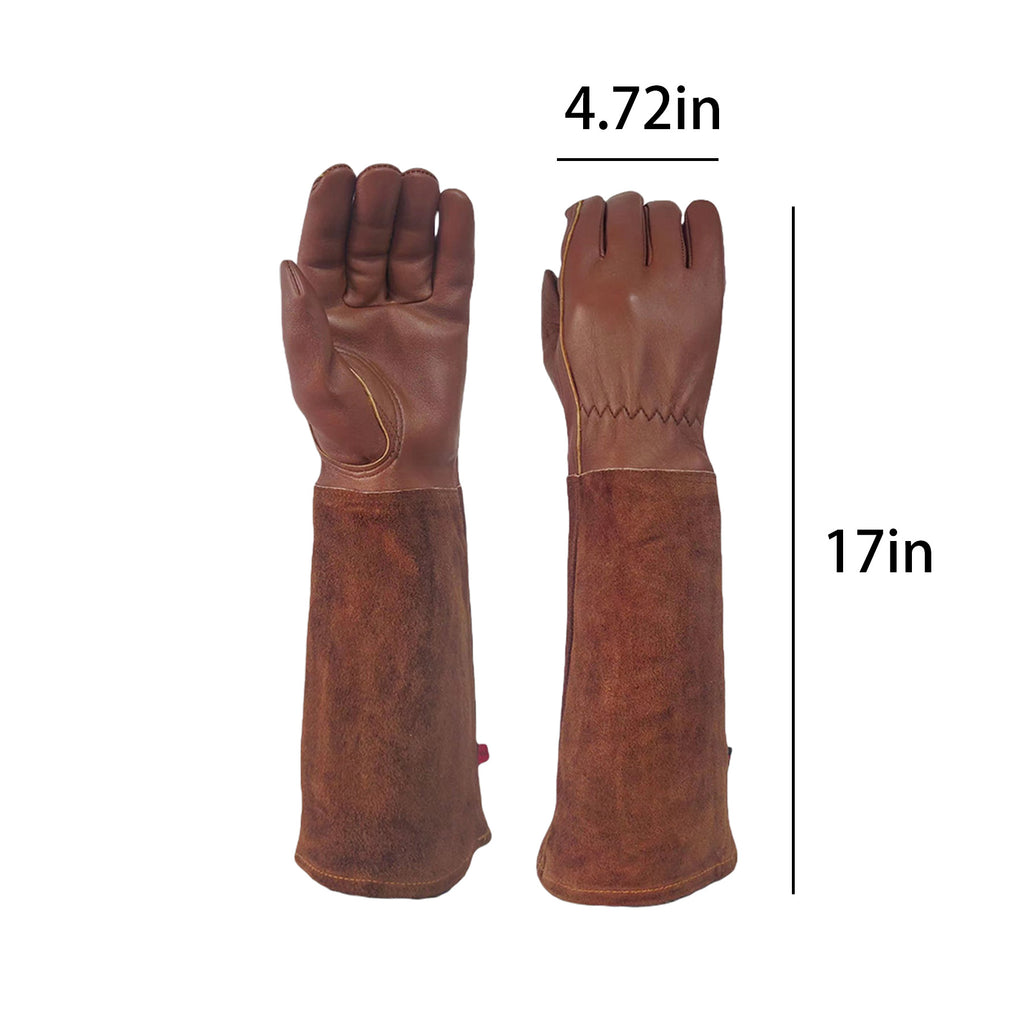 Sheepskin Long Protective Work Gloves