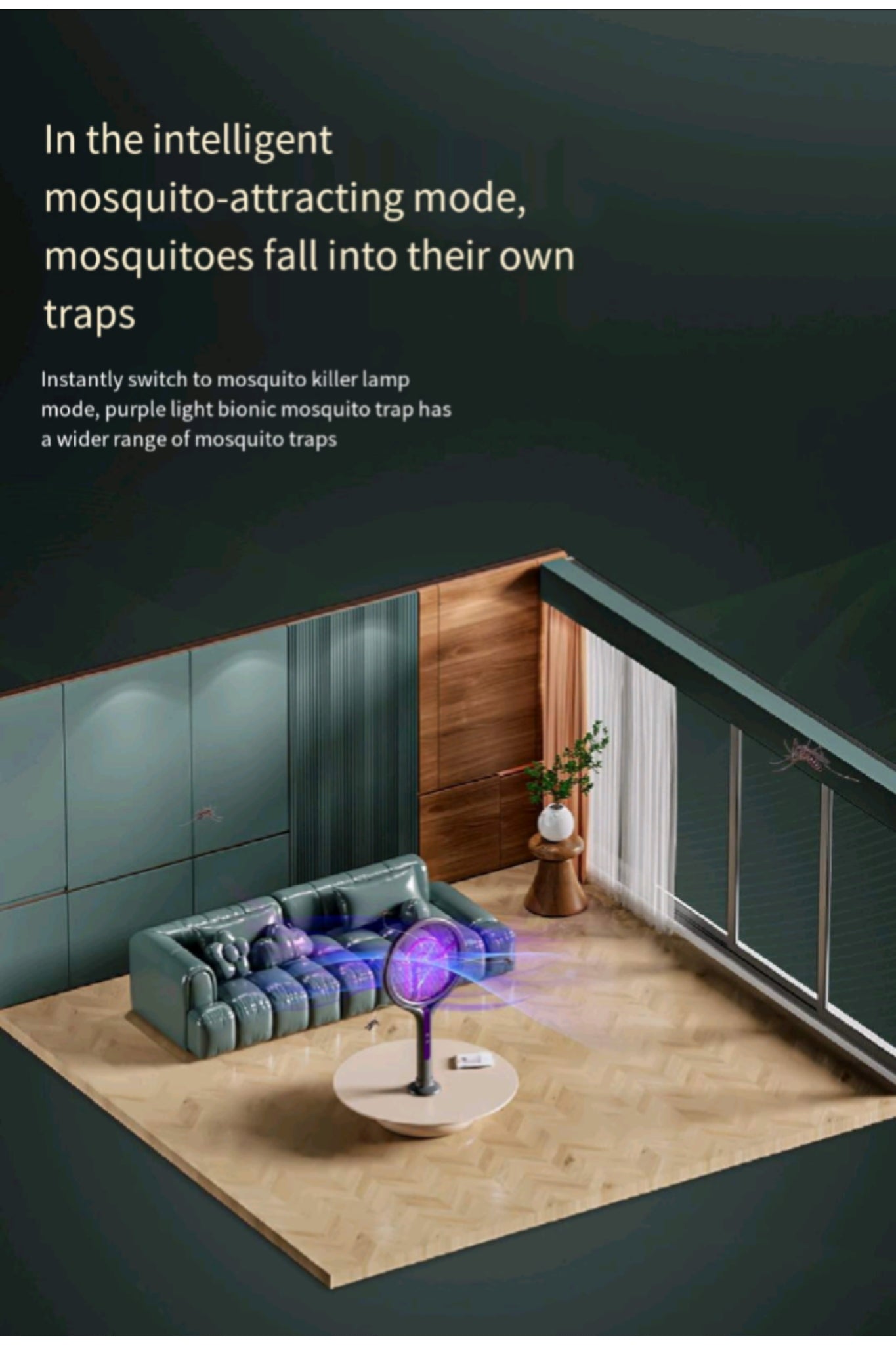 Rotatable And Retractable Electric Mosquito Swatter