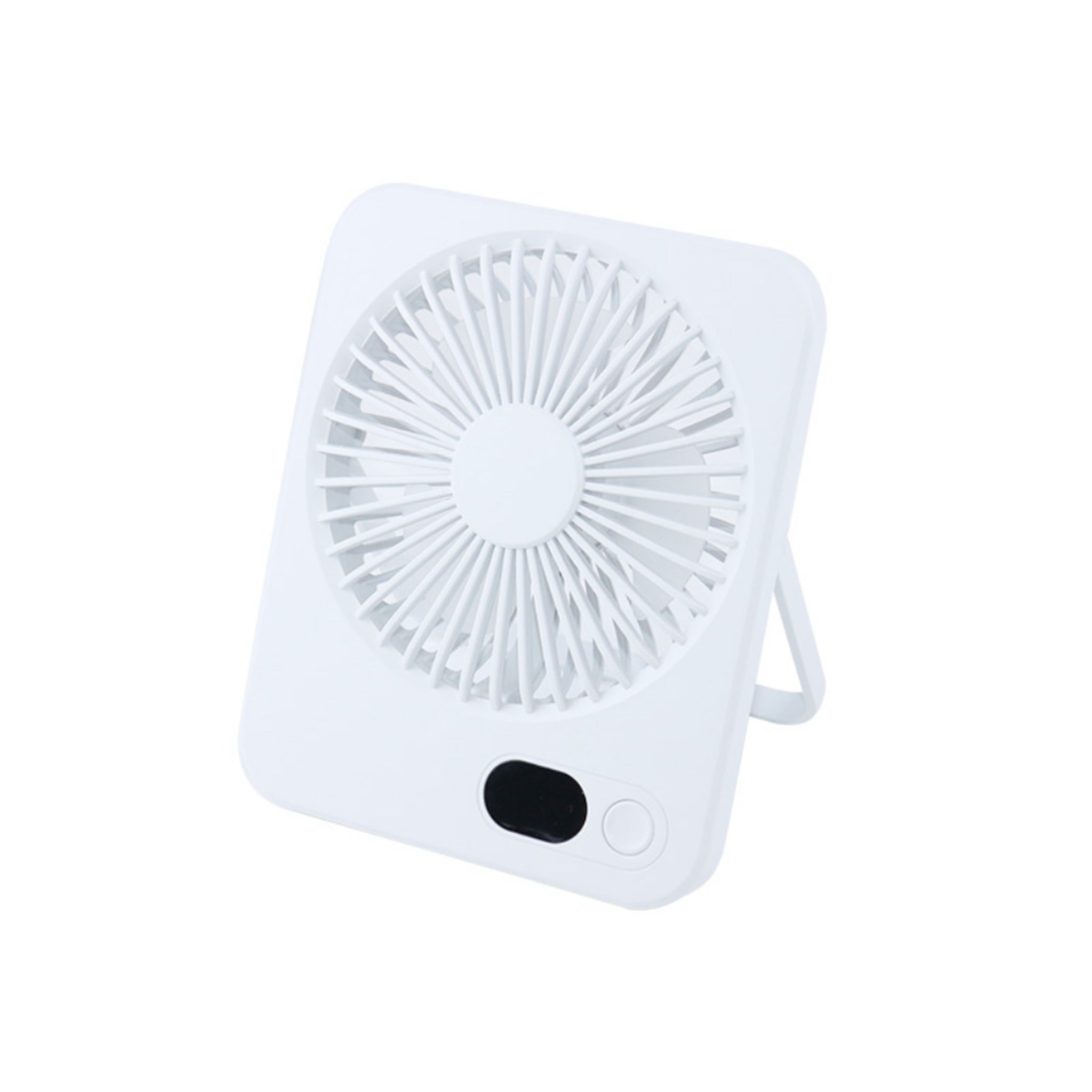 Slim Desk Fan Rechargeable Quiet Folding Handheld Portable