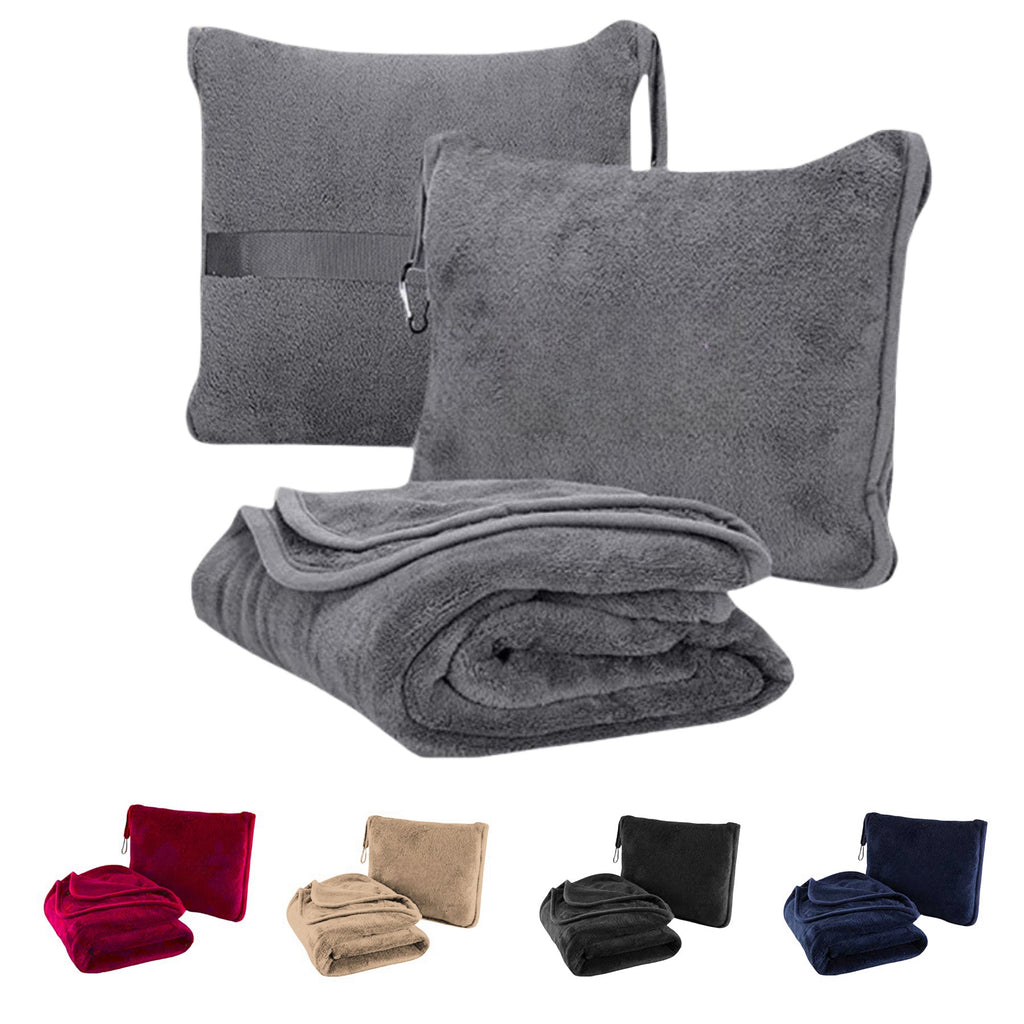 Portable 2 - in - 1 Multifunctional Cuddle Blanket