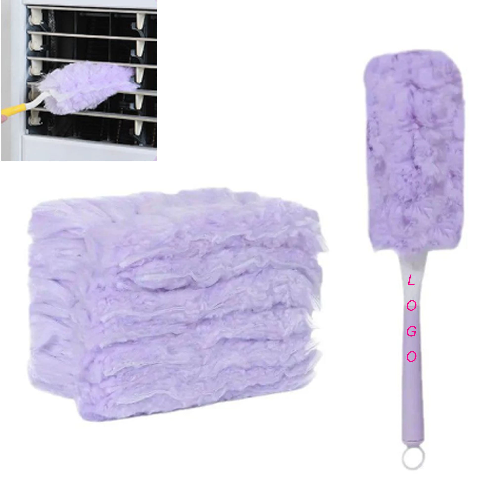 Fiber Electrostatic Duster Double Sided Fluffy Dust Cleaner
