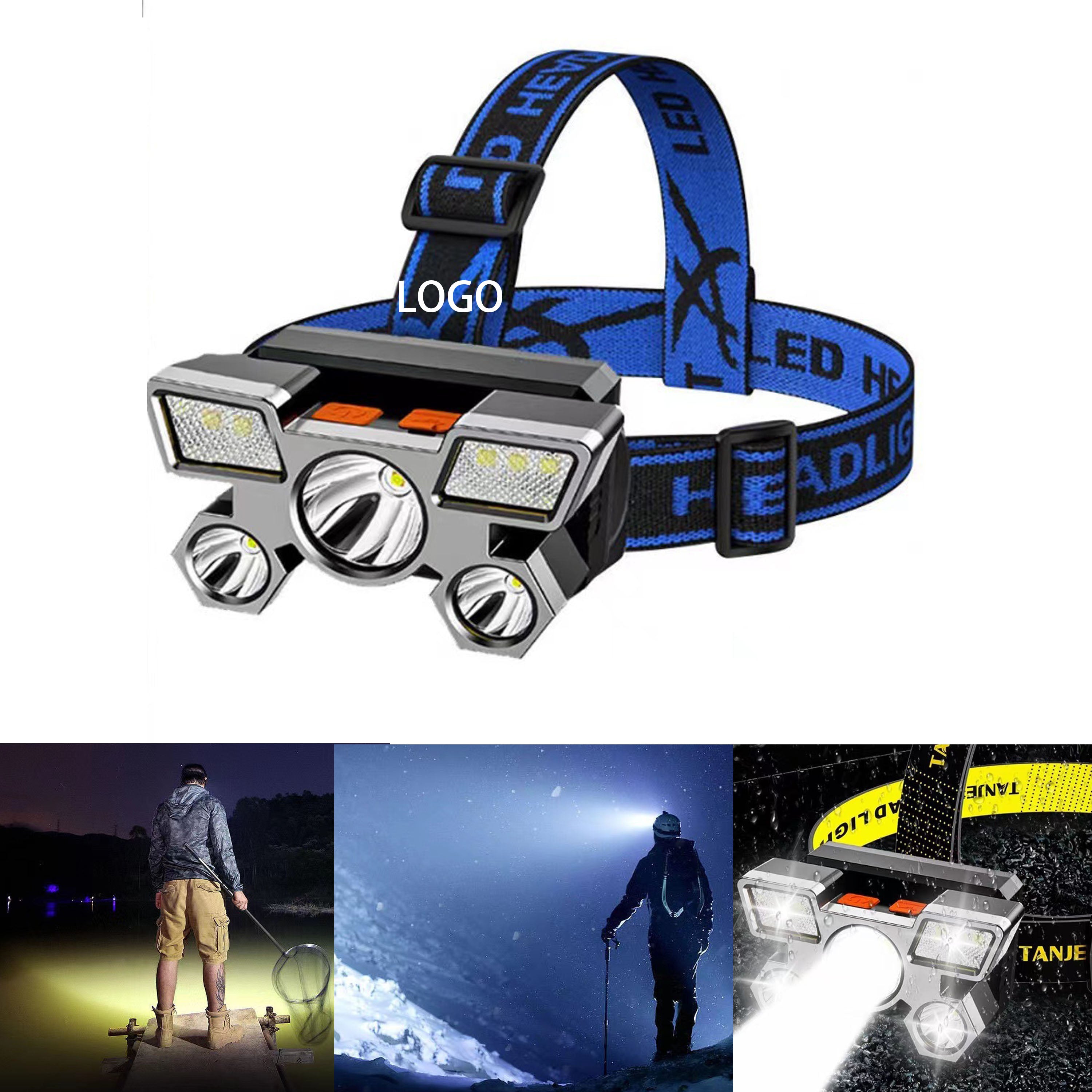 Led Dimming Outdoor Strong Light Headlamp