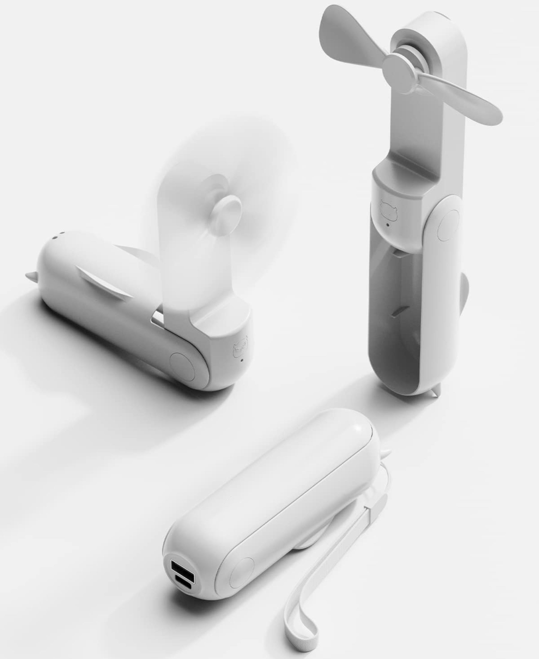 2-In-1 Foldable Mini Handheld Fan/Power Bank Function