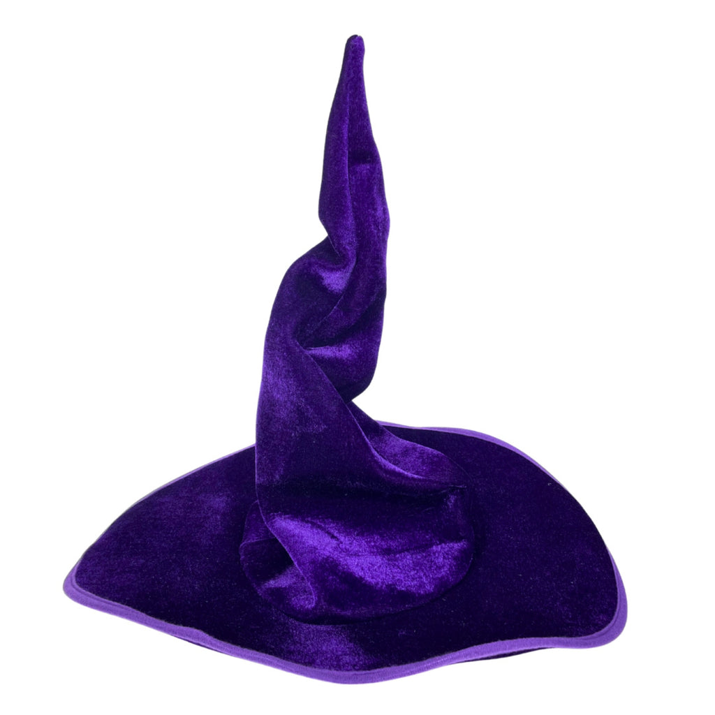 Double Face Velvet Witch Hat Crinkle Halloween Party