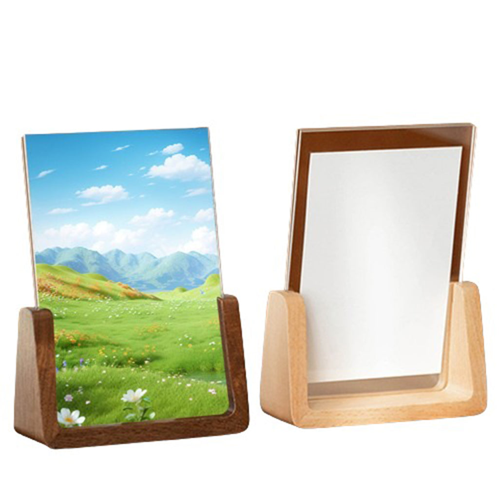 U-Shaped Walnut Photo Frame