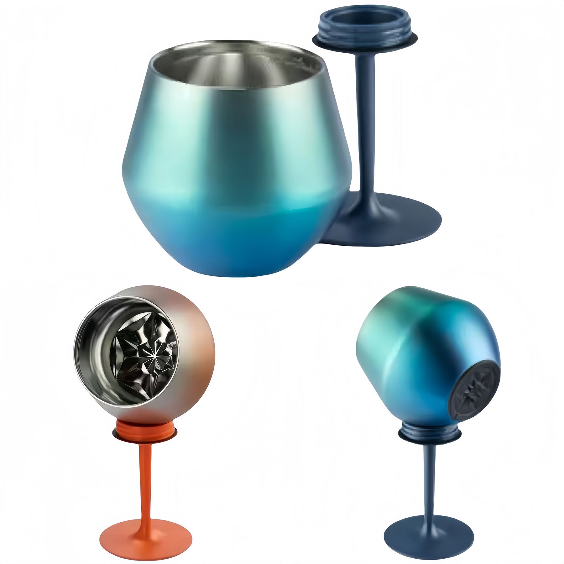 14Oz Stainless Steel Goblet Cup