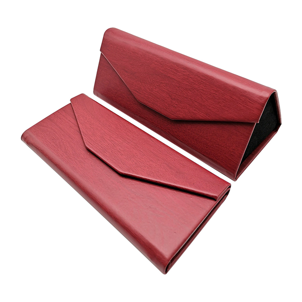 Foldable Eyelass Case With Wood Grain