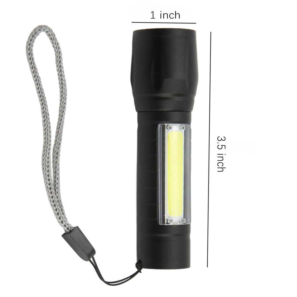 High Brightness Telescopic Zoom Waterproof Flashlight