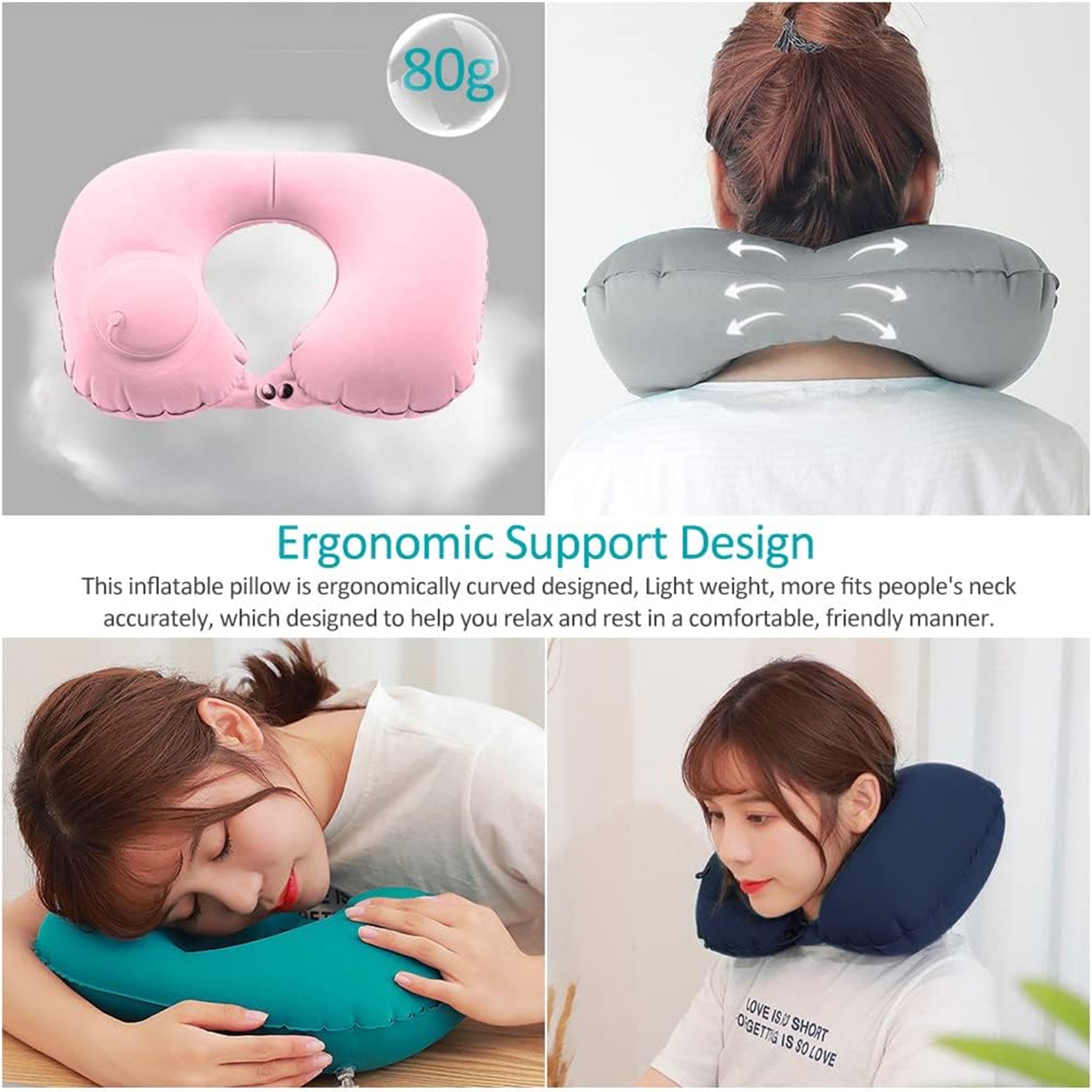 Milk Silk Press Automatic Inflatable Pillow