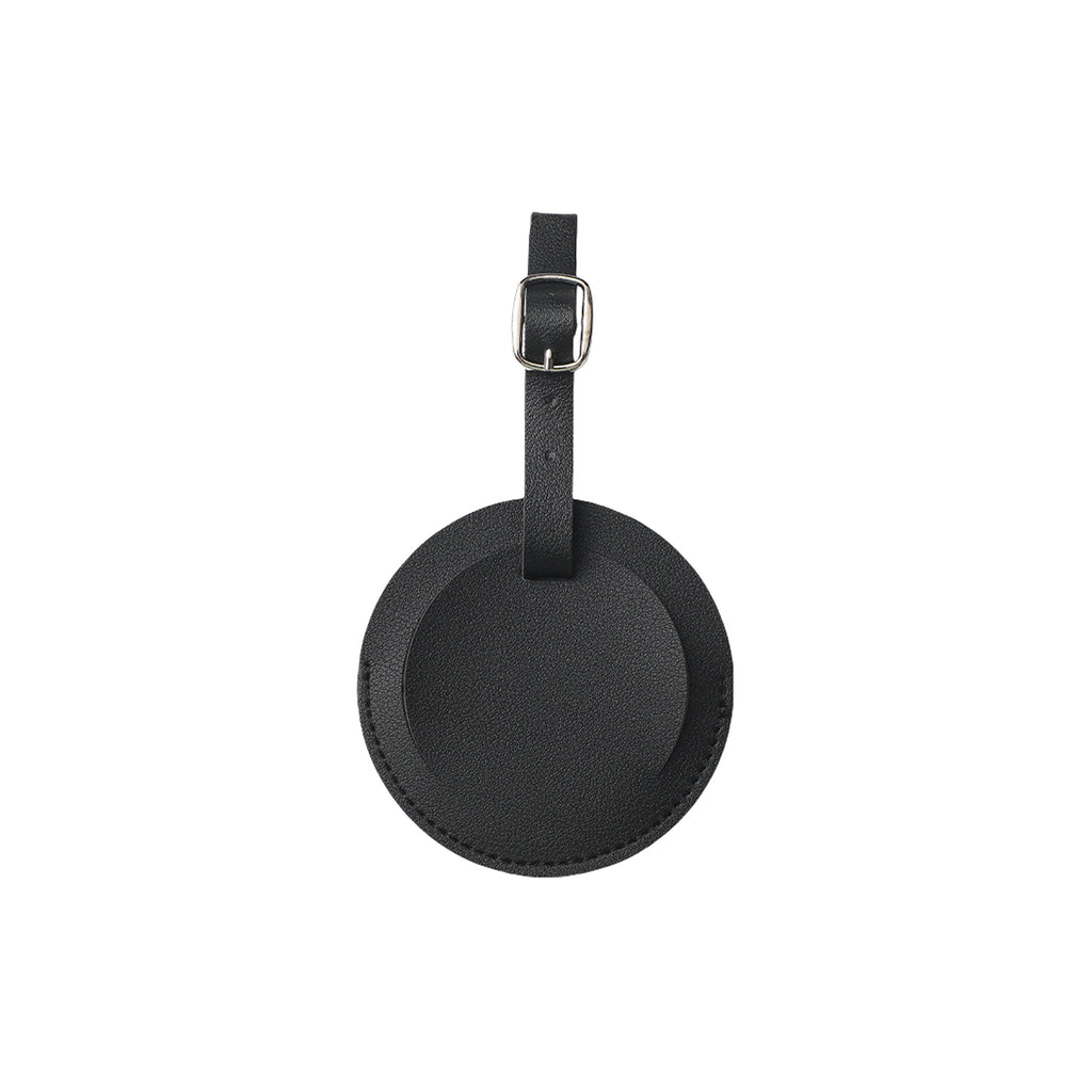 Premium Faux Leather Round Baggage ID Tag