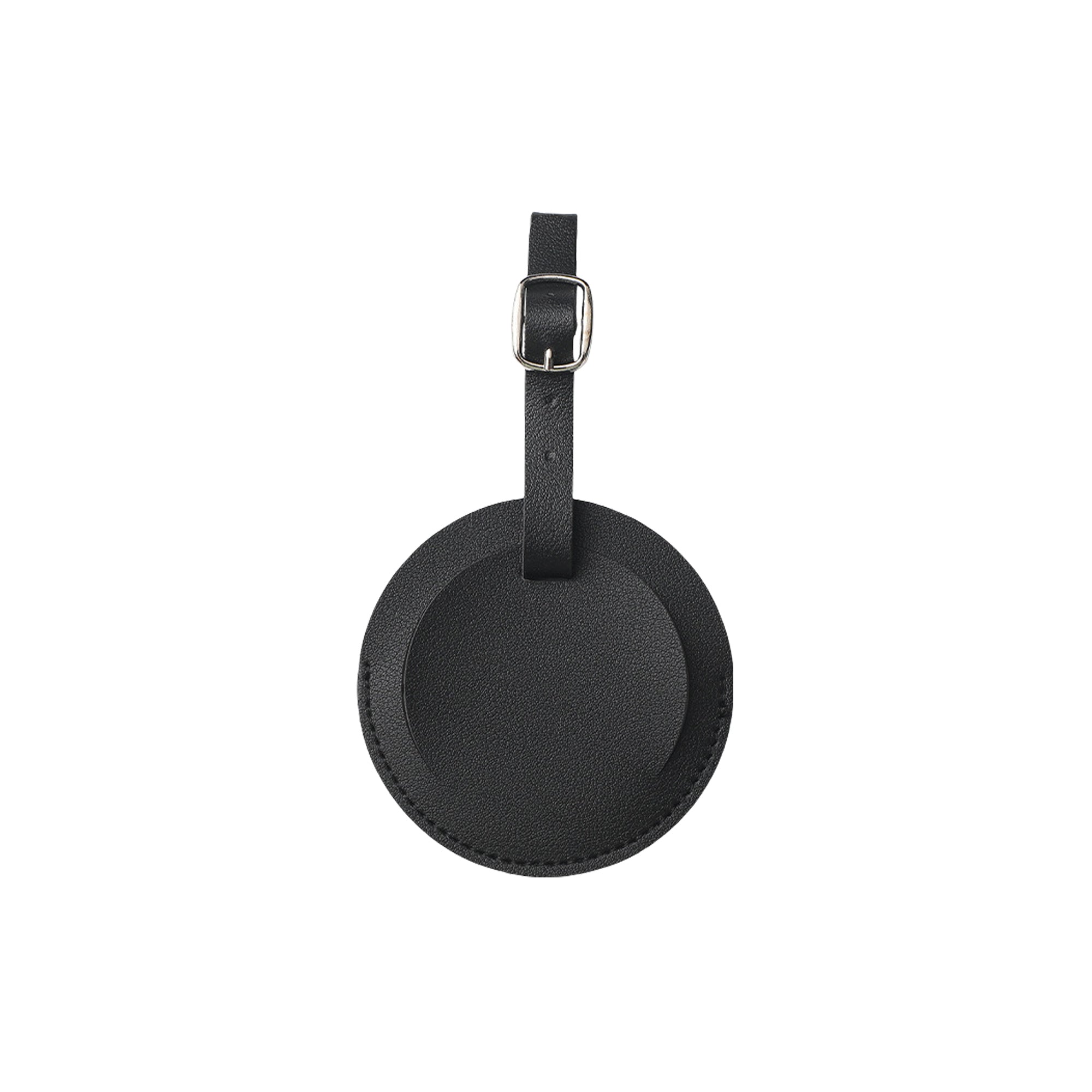 Premium Faux Leather Round Baggage ID Tag