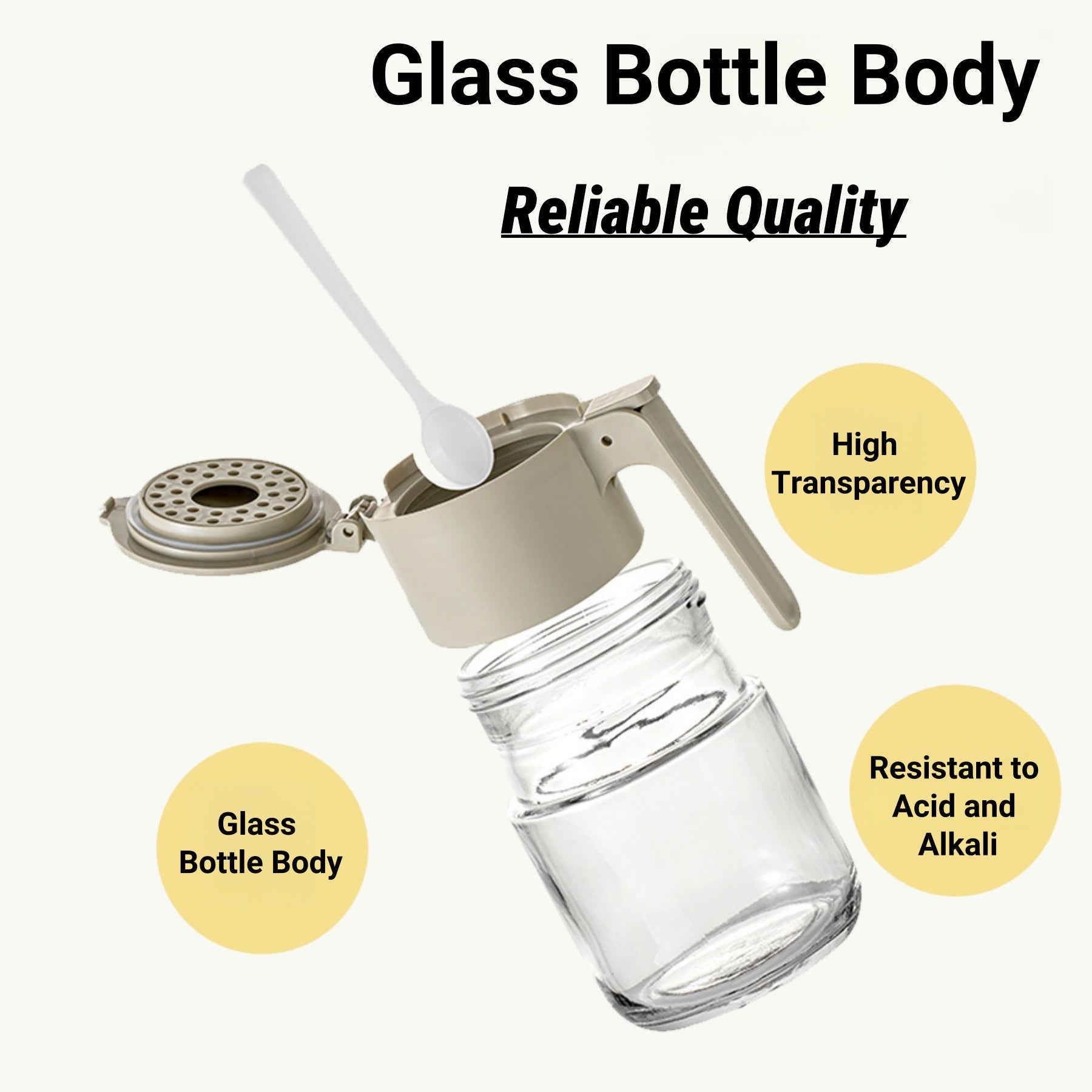 Glass Moisture - proof Seasoning Jars