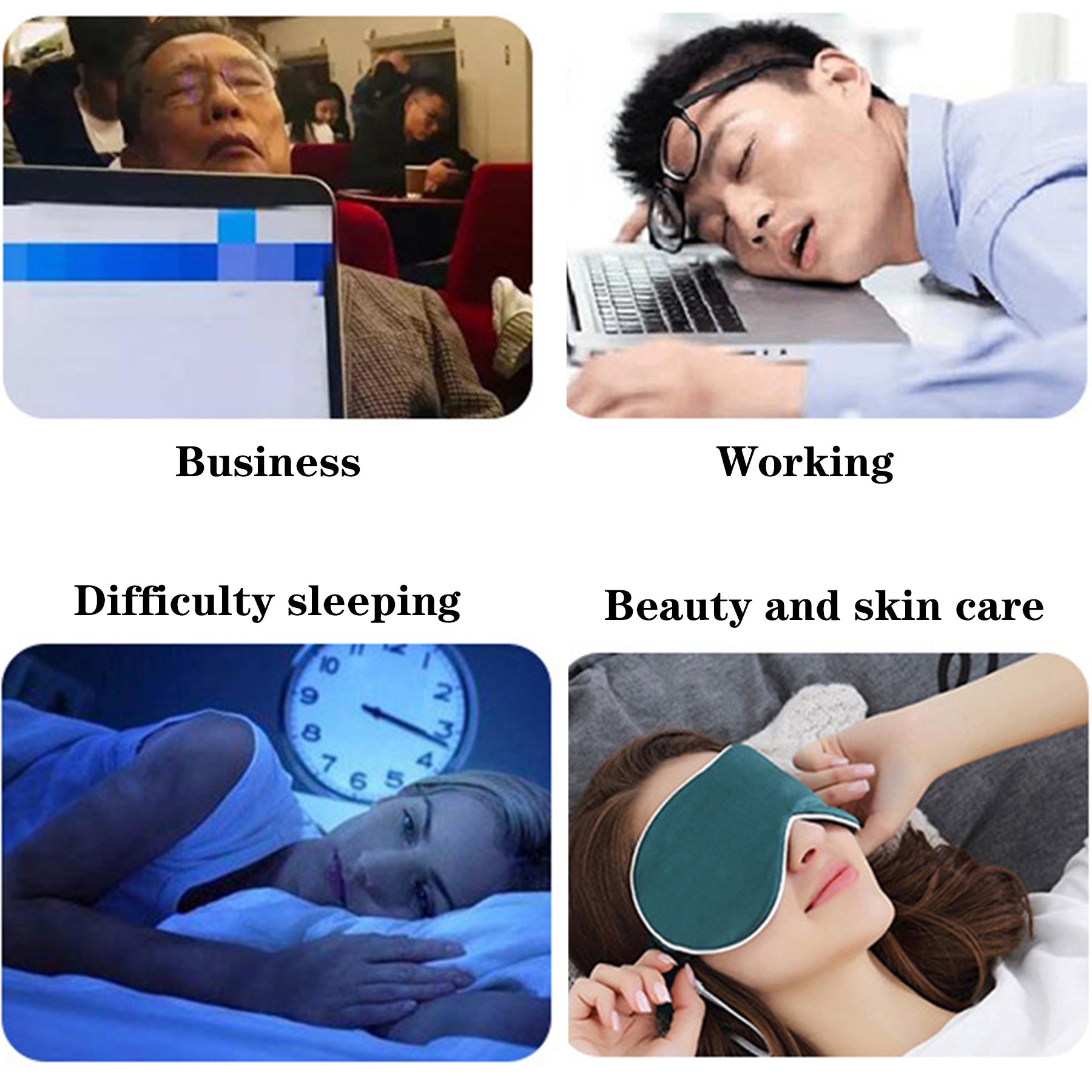 Customized Imitation Silk Eye Mask