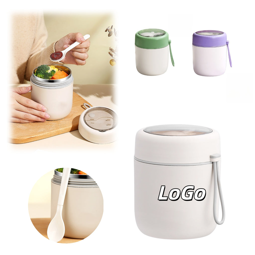 Insulated Cup With A Spoon