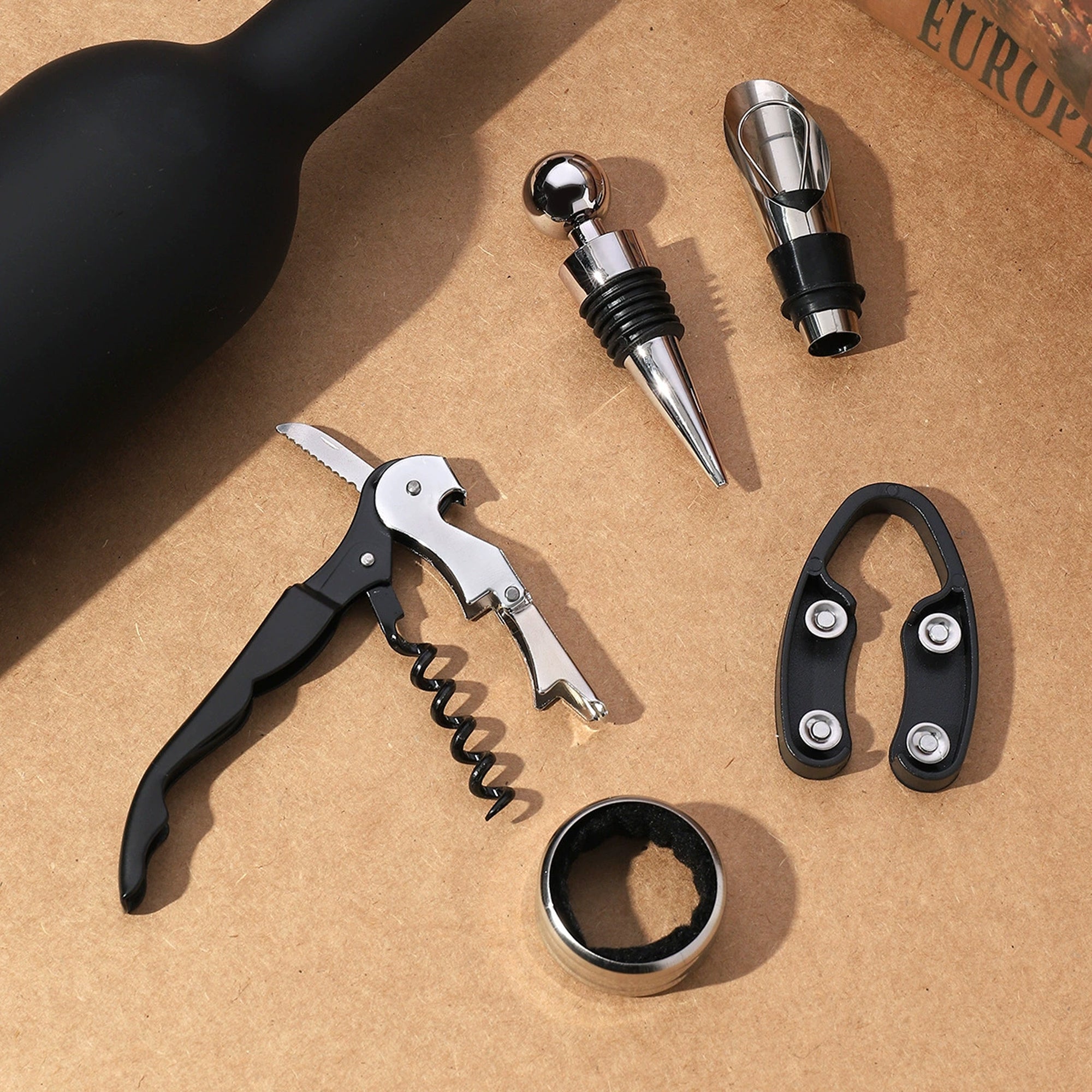 5-Piece Wine Set Corkscrew Stopper