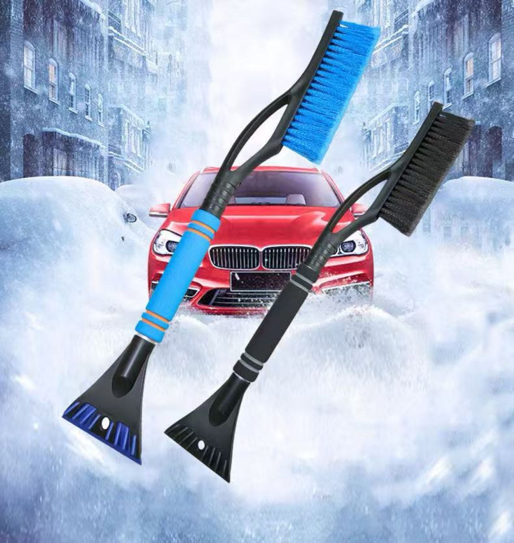 Vehicle Two-In-One Snow Removal Tool