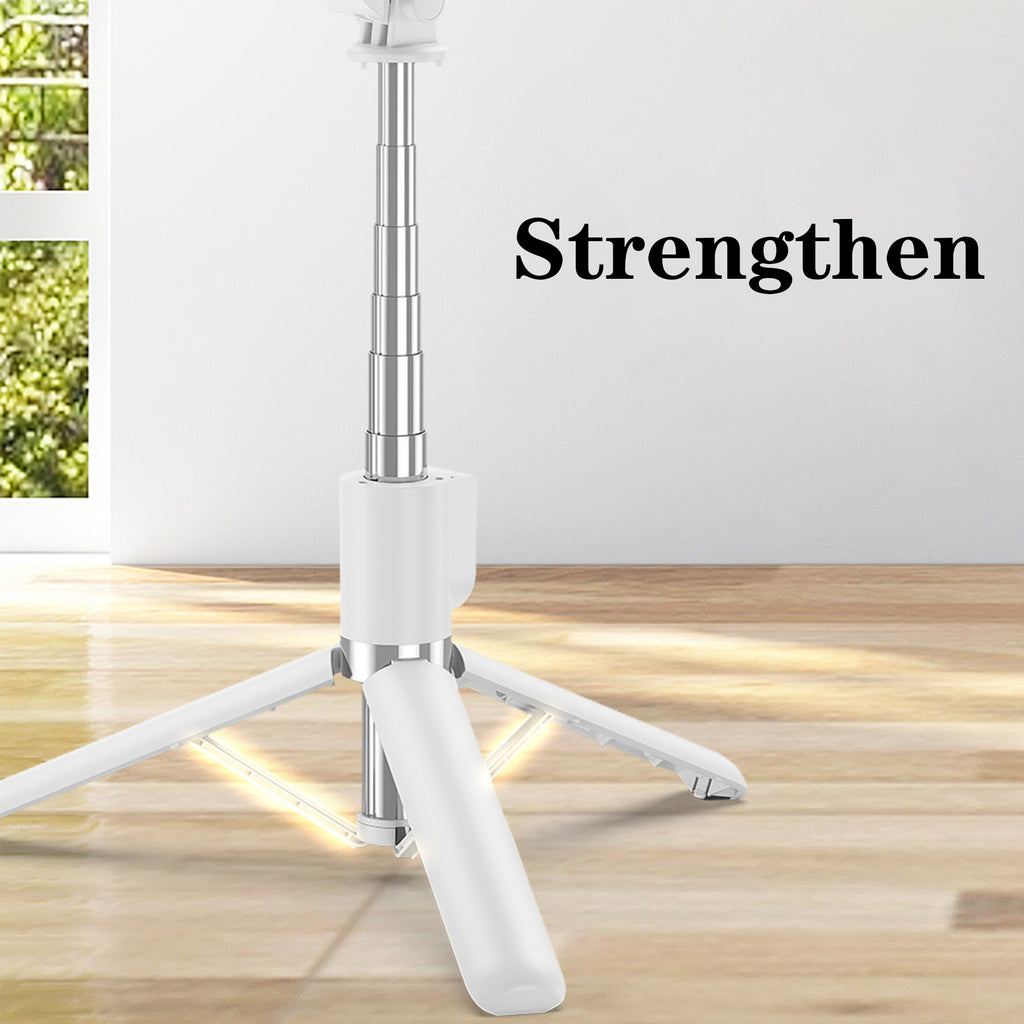 Extendable Bluetooth Selfie Stick Tripod With Light