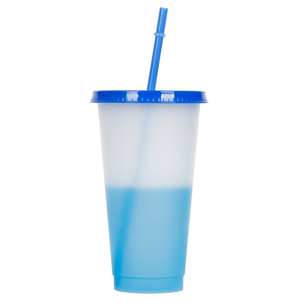 24oz Color Changing Cups With Lids And Straws