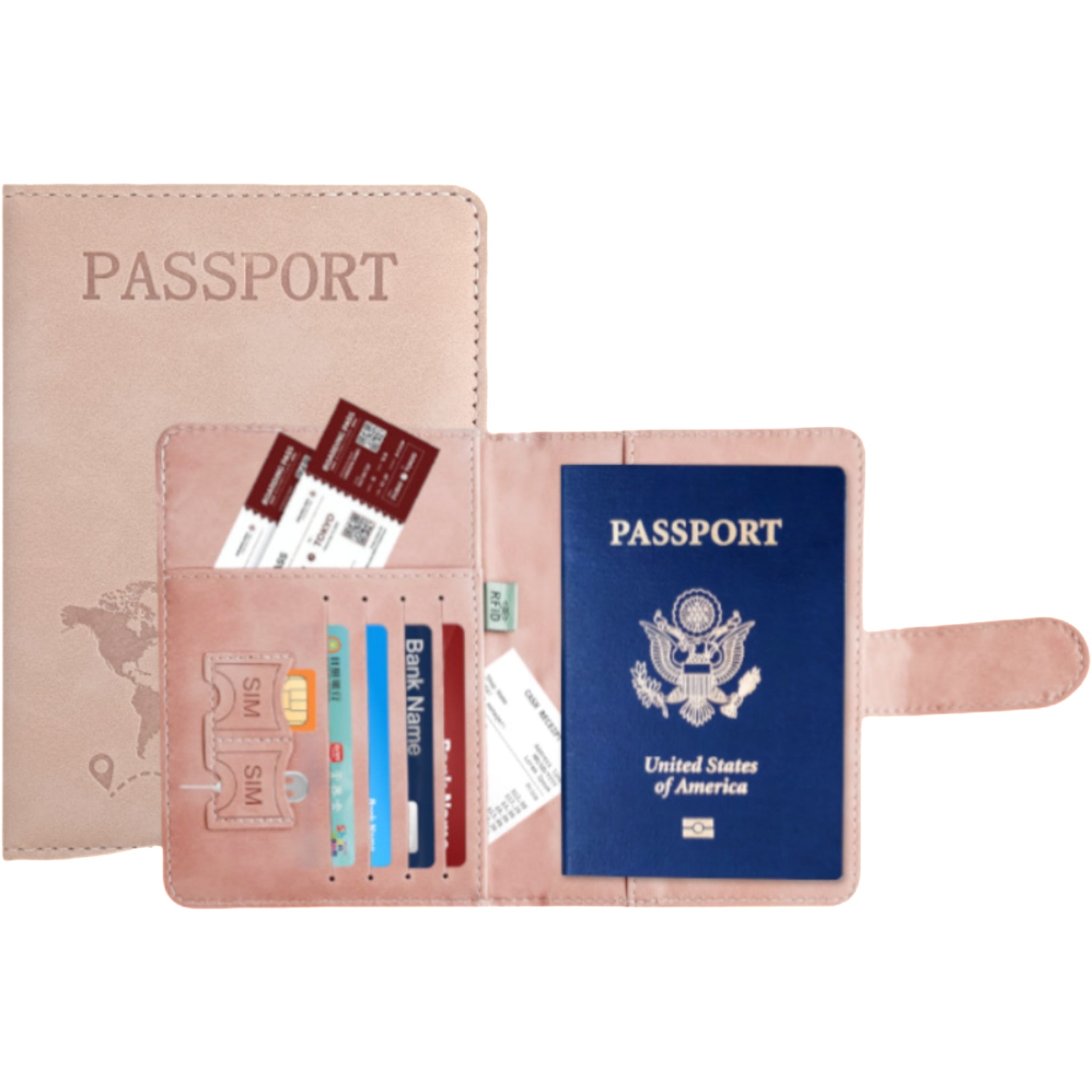 Leather Passport Protecting Cover