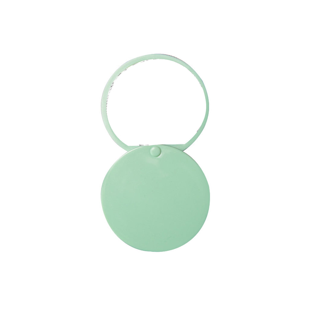 Sliding Folding Plastic Small Round Mirror
