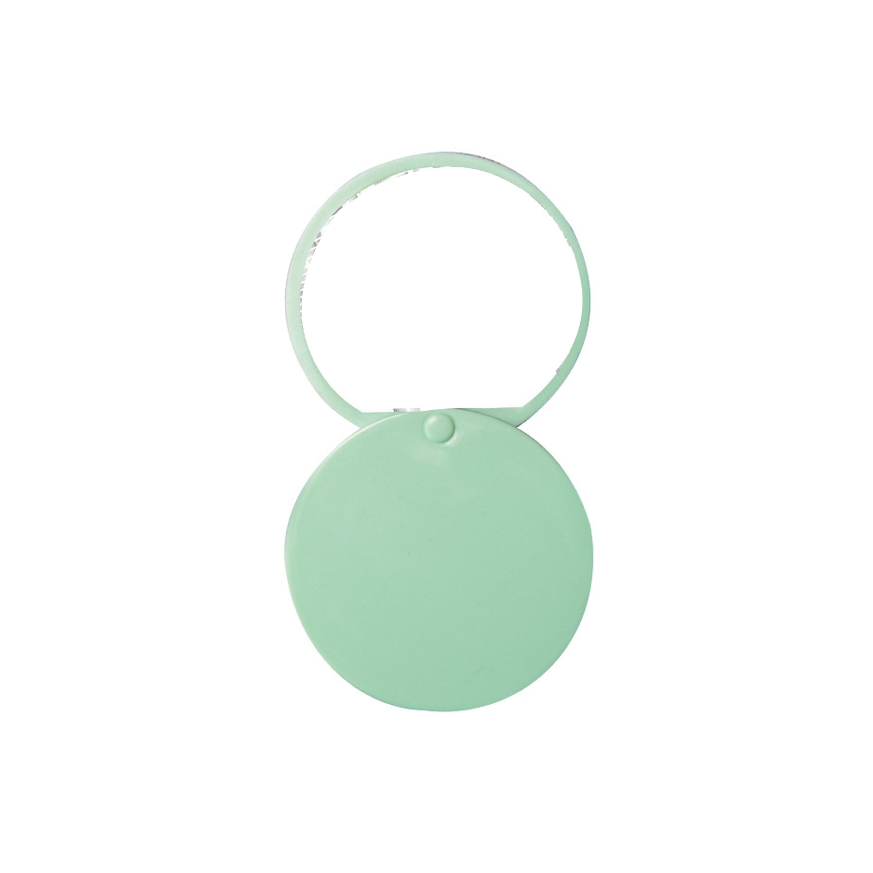 Sliding Folding Plastic Small Round Mirror