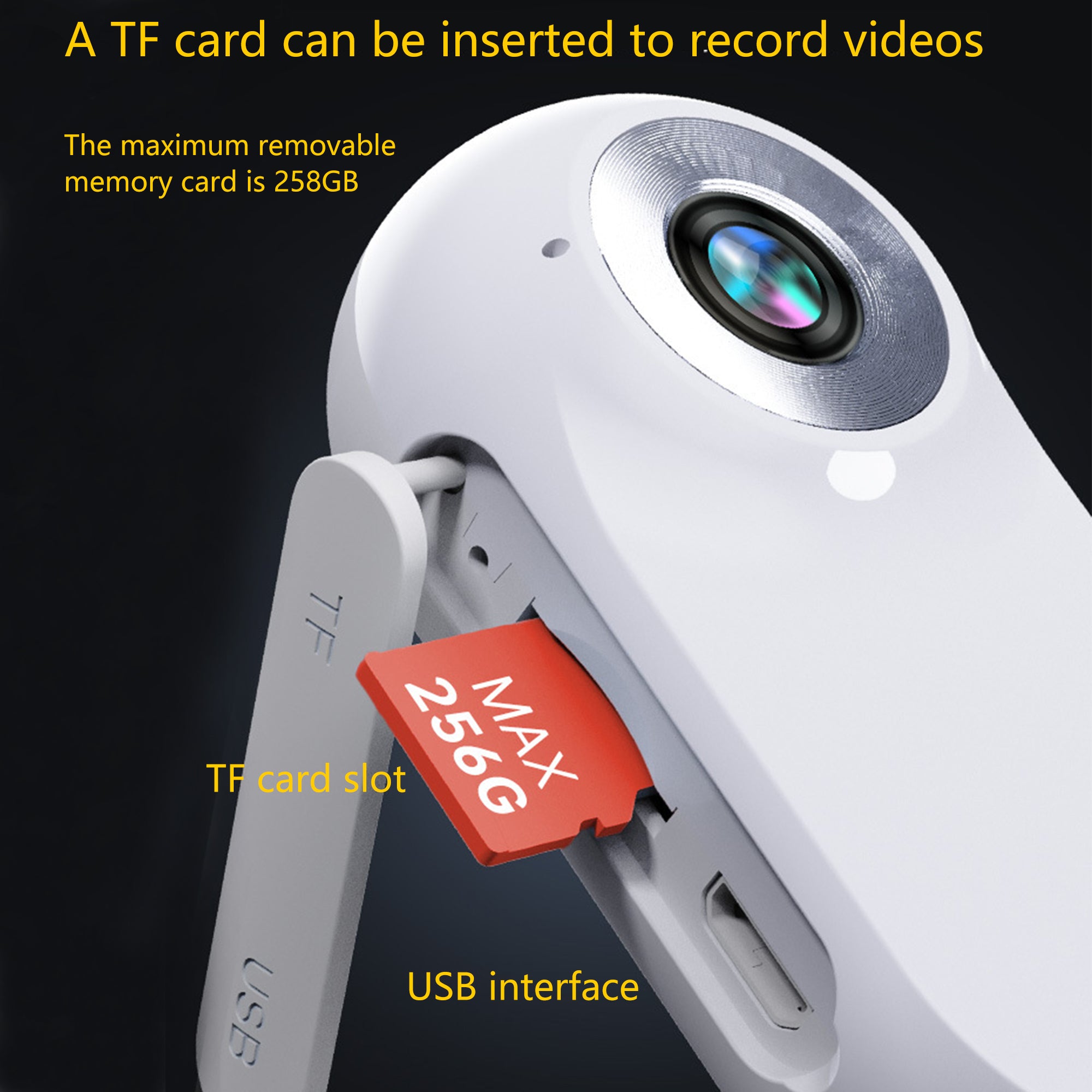 Mini Body Camera Thumb Action Video Recorder With Fixed Clip