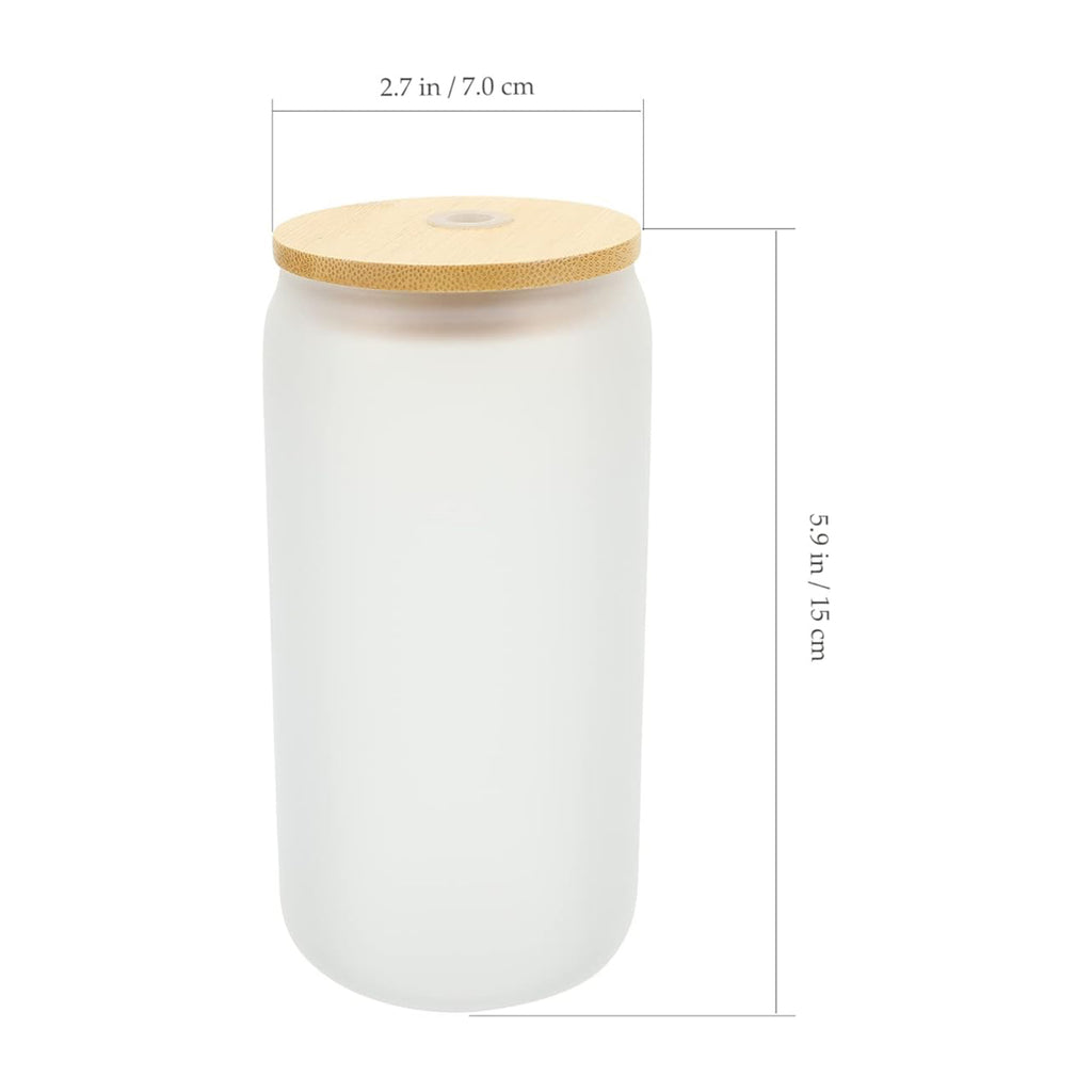 Double Glass Bamboo Lid Mug
