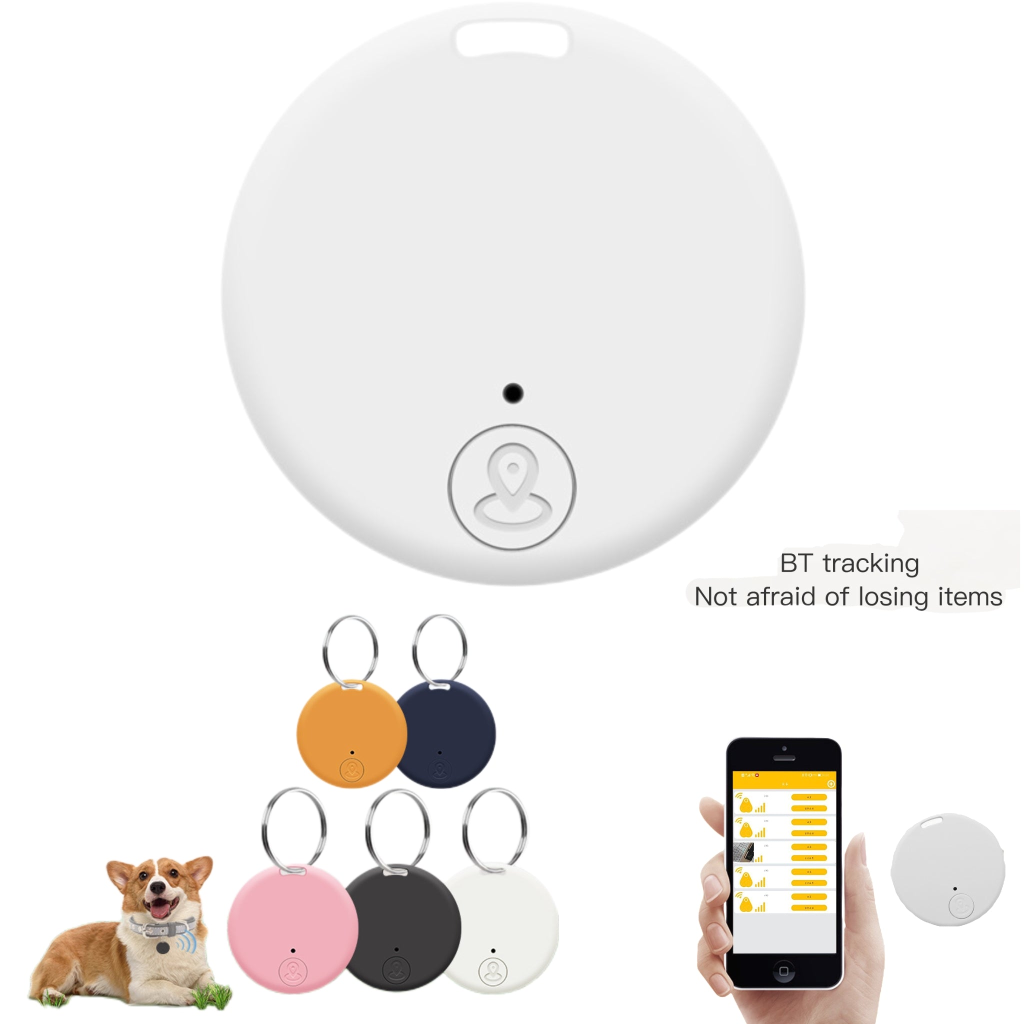 Round Bluetooth Anti - lost Device
