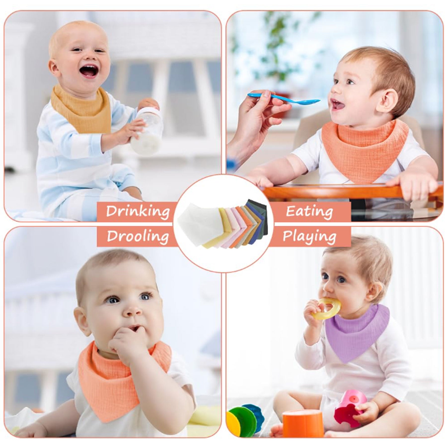 Muslin Baby Bibs