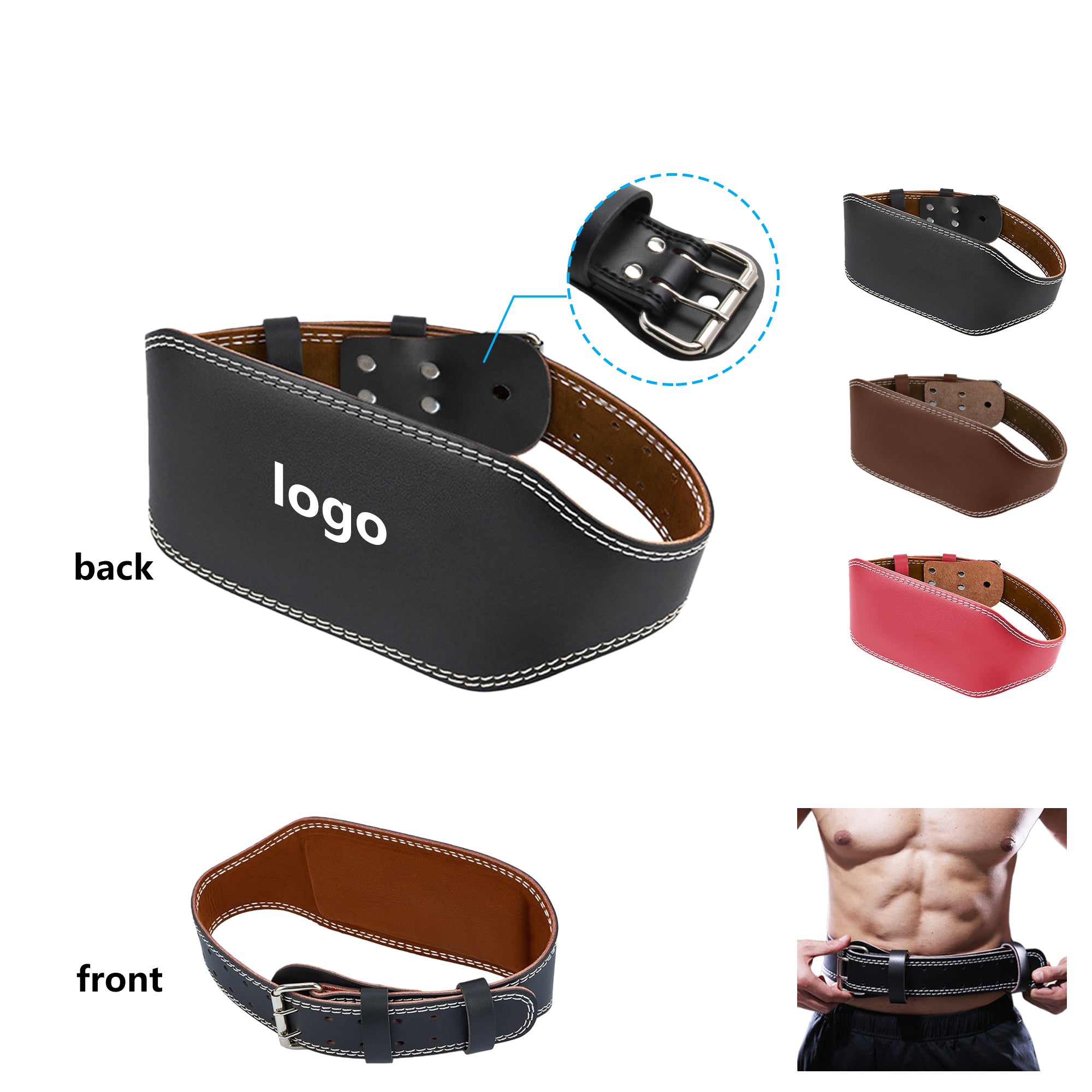 Weight Lifting Belt Back Lumbar Support Strength Training