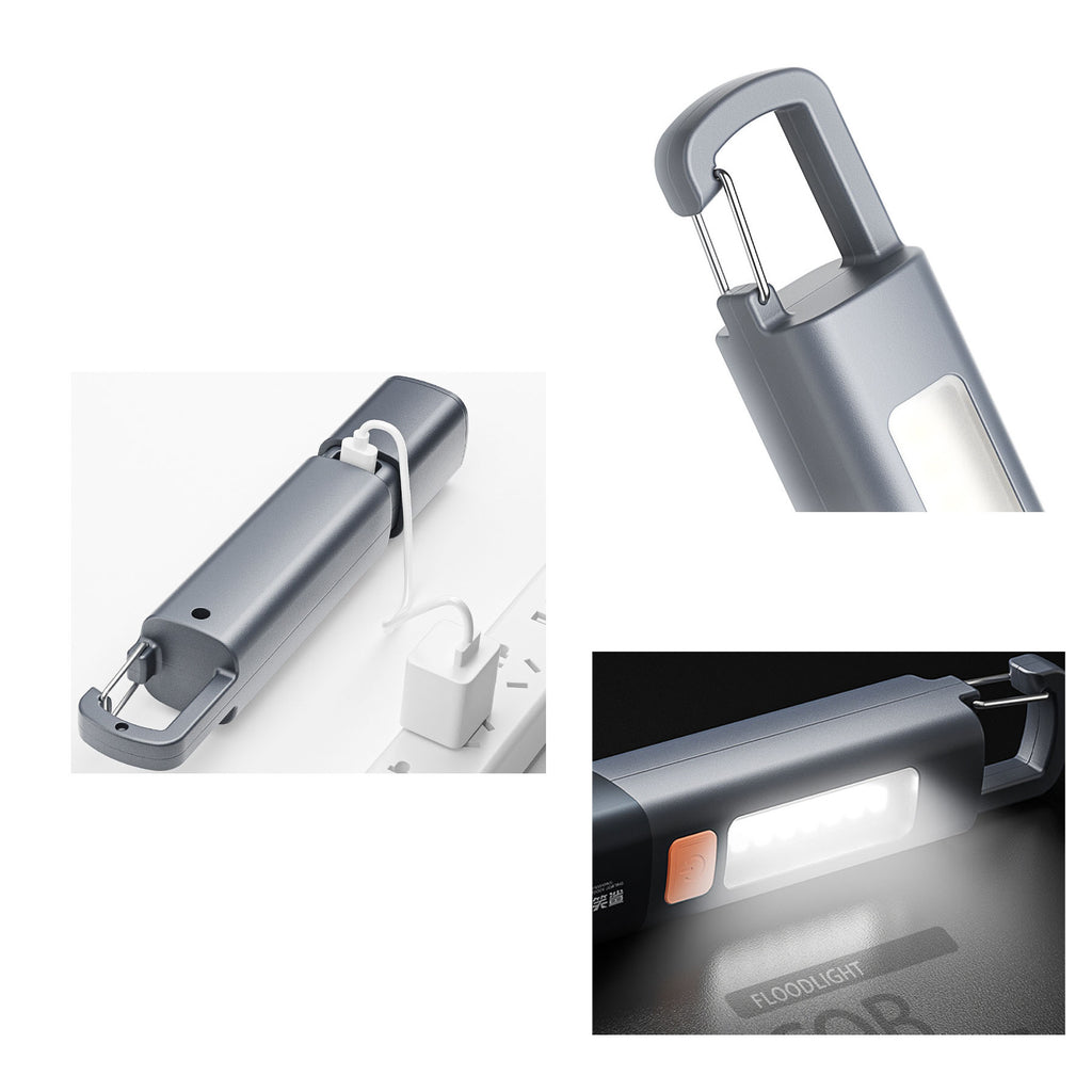 Outdoor Portable Power Bank Cob Flashlight