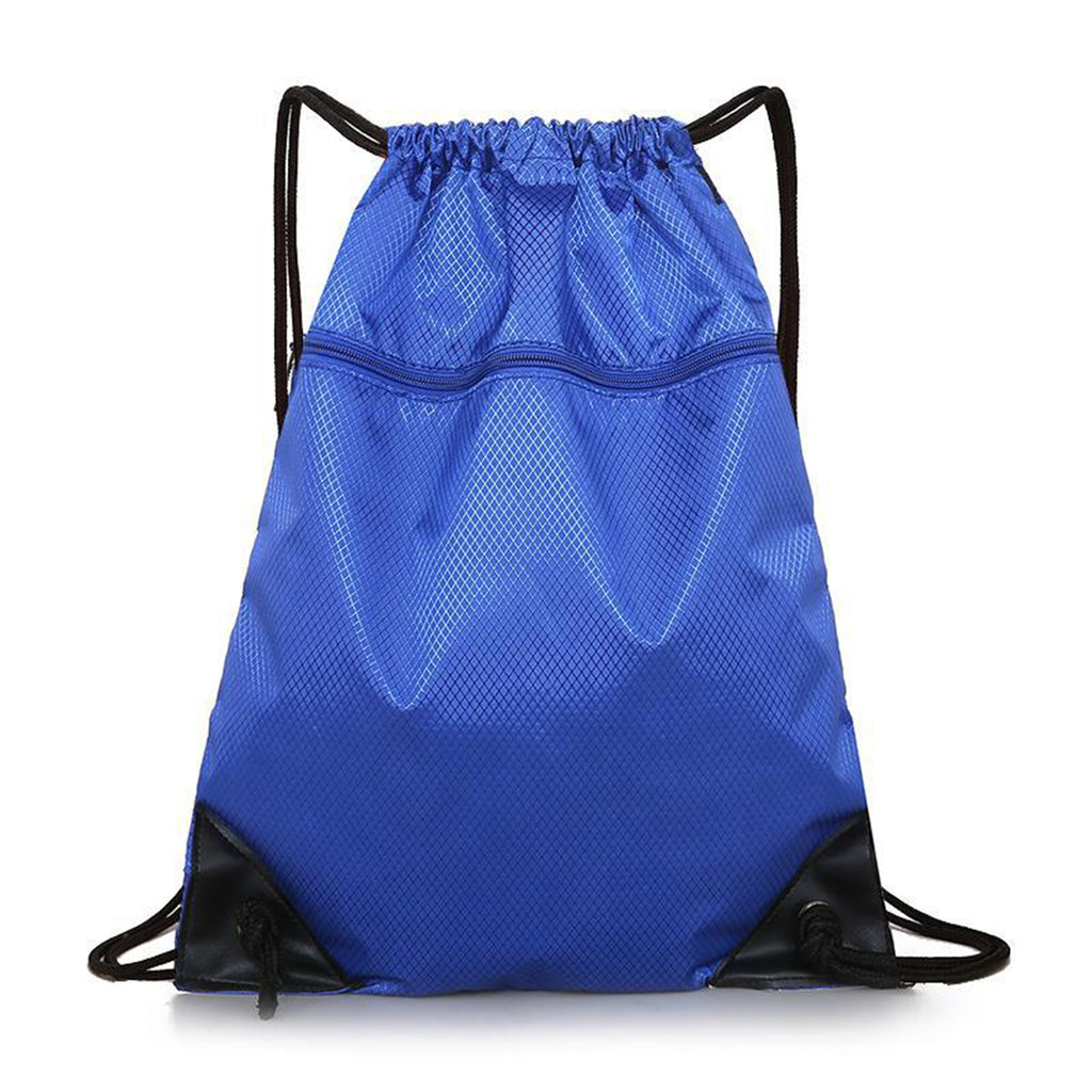 Drawstring Backpack with Front Zipper Pocket