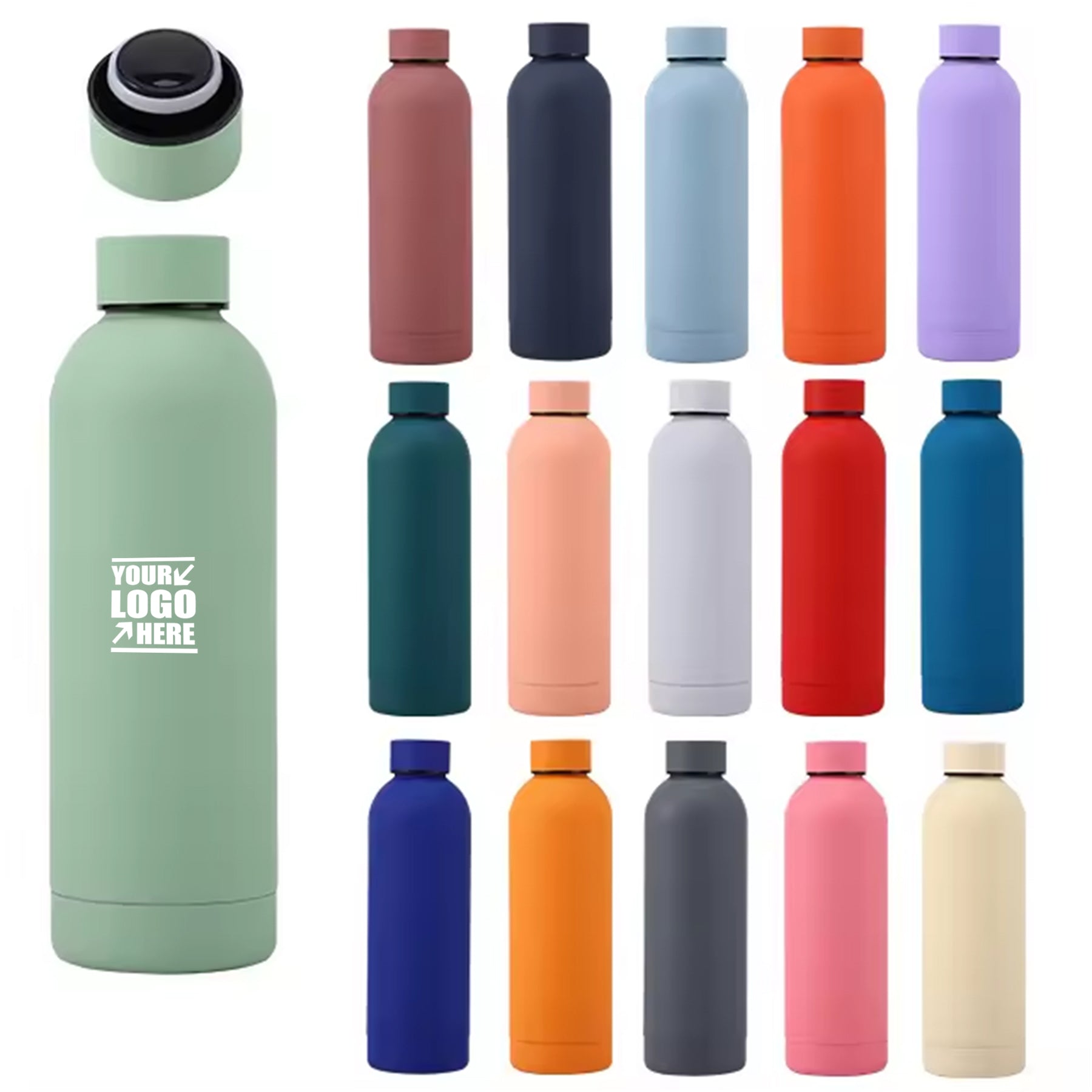 17Oz Stainless Steel Insulated Water Bottles