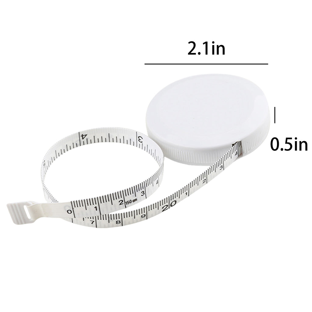 Automatic Retractable Round Plastic Measuring Tape