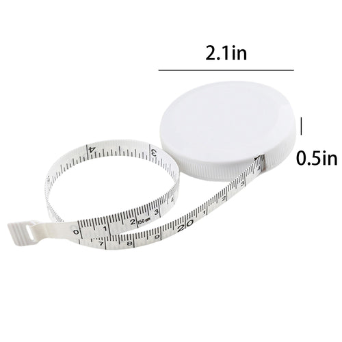 Automatic Retractable Round Plastic Measuring Tape