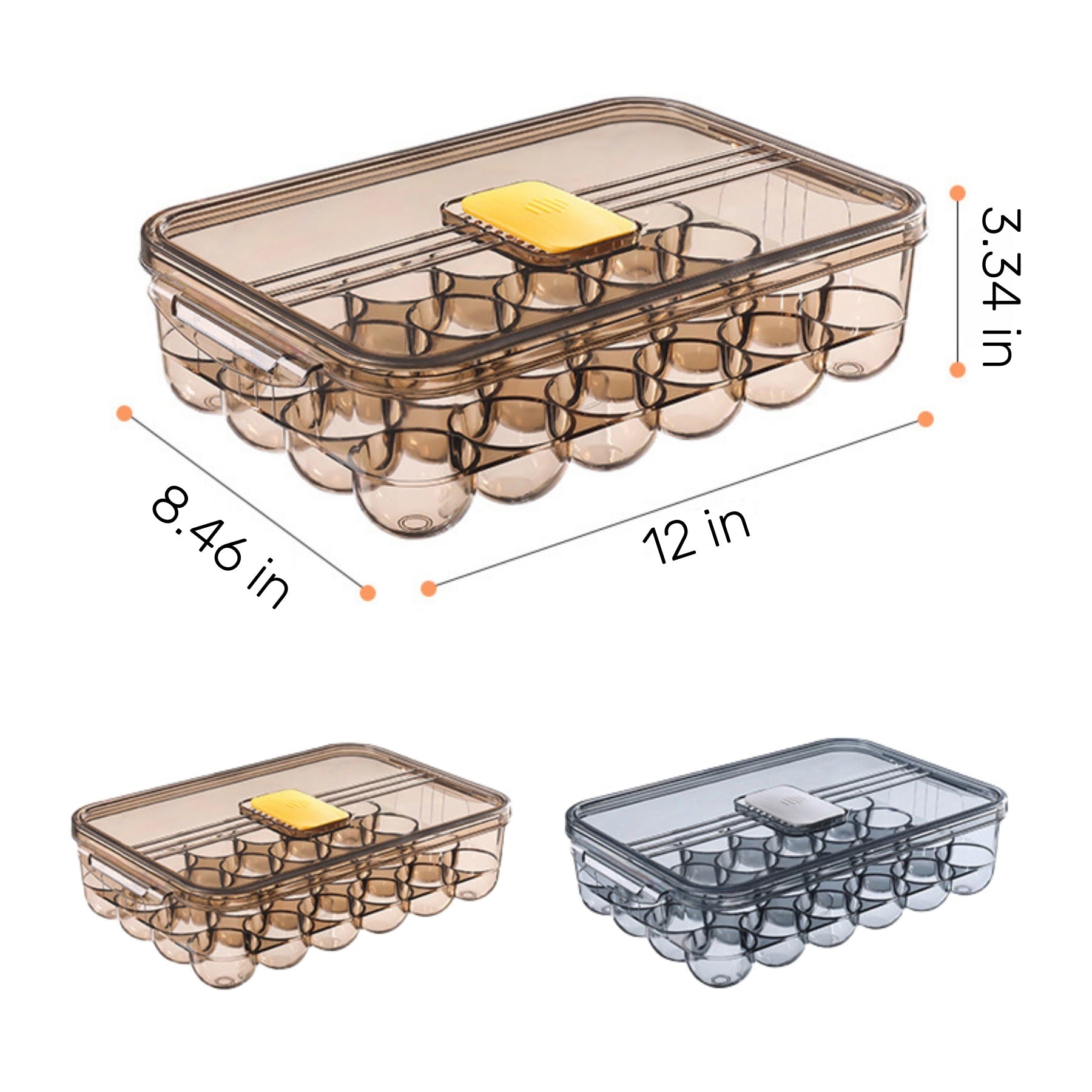 Food-Grade PET Refrigerator Fresh-Keeping Egg Storage Box