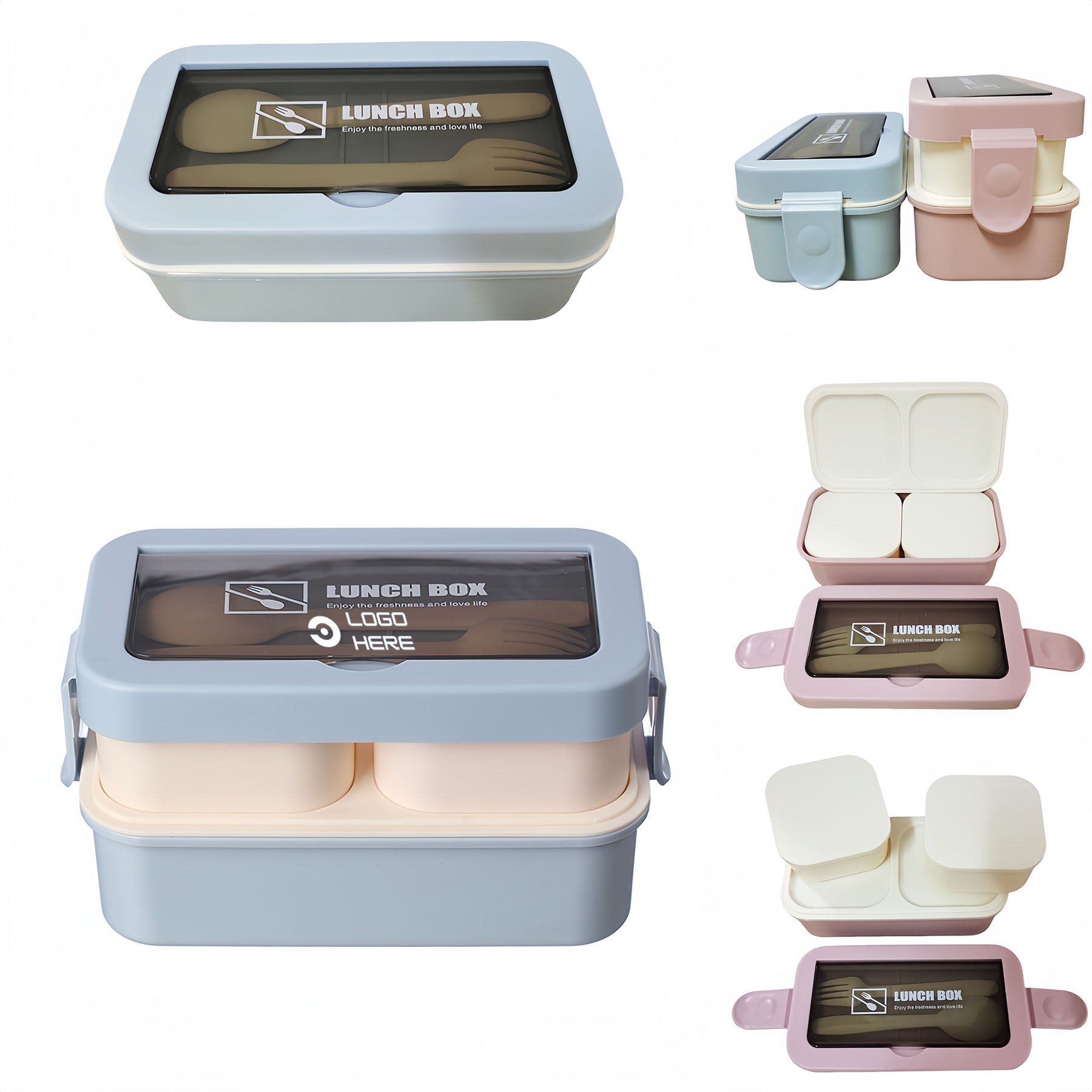 Collapsible Double Layer Lunch Box