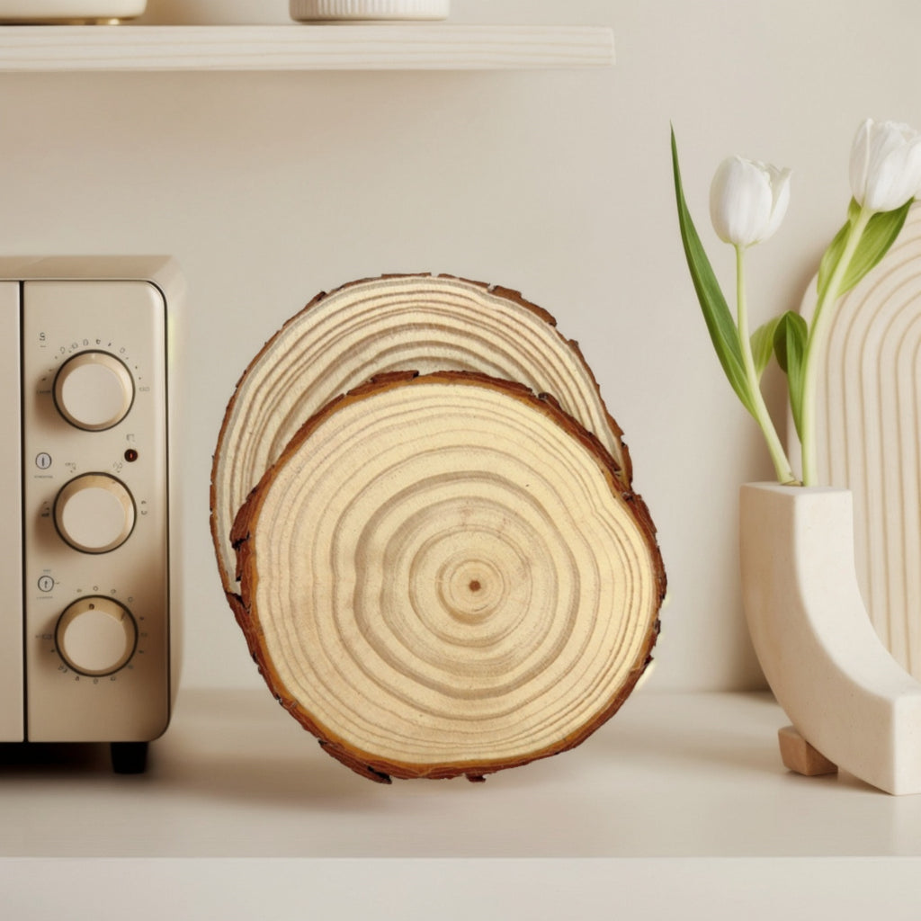 Diy Tree Ring Pine Wood Coaster