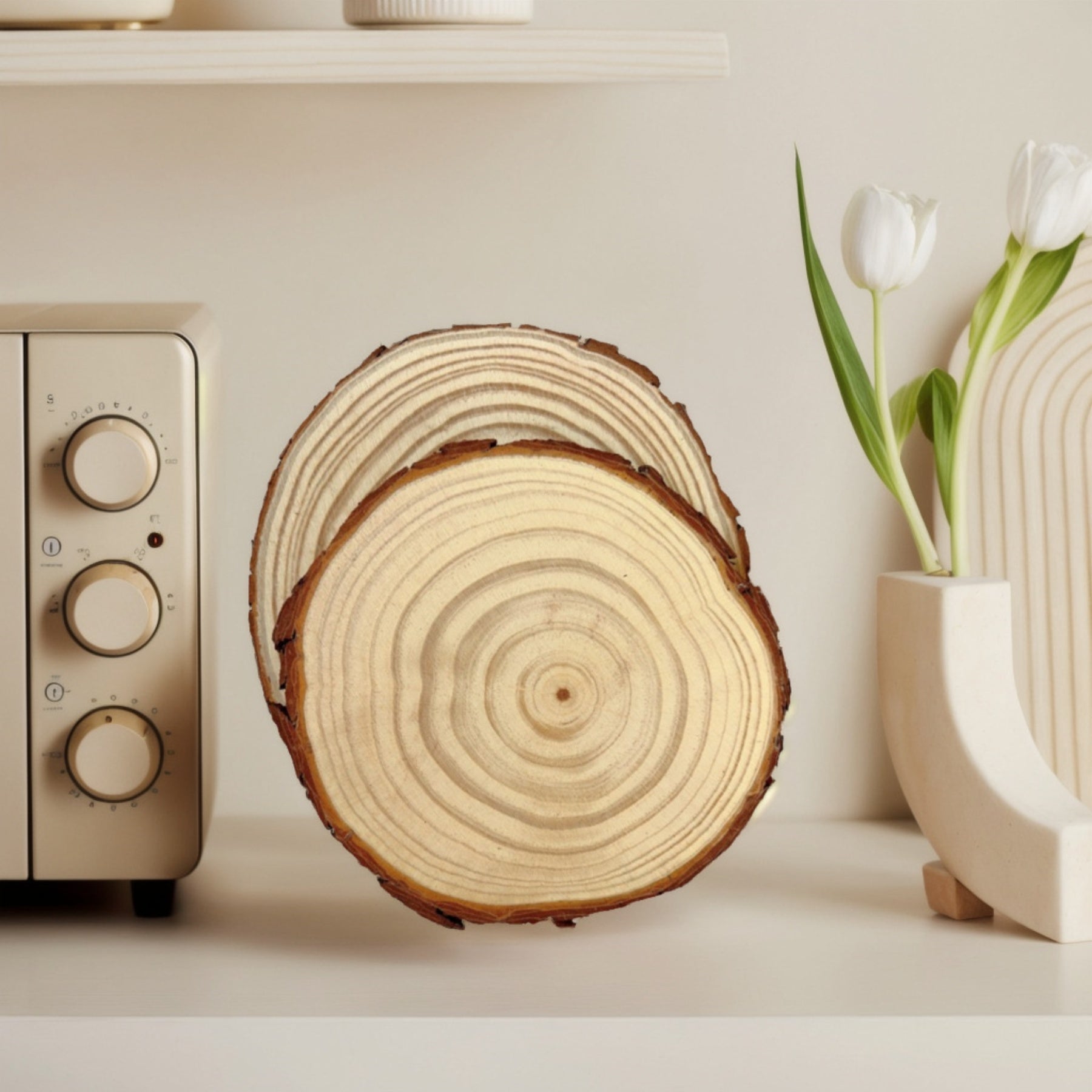 Diy Tree Ring Pine Wood Coaster