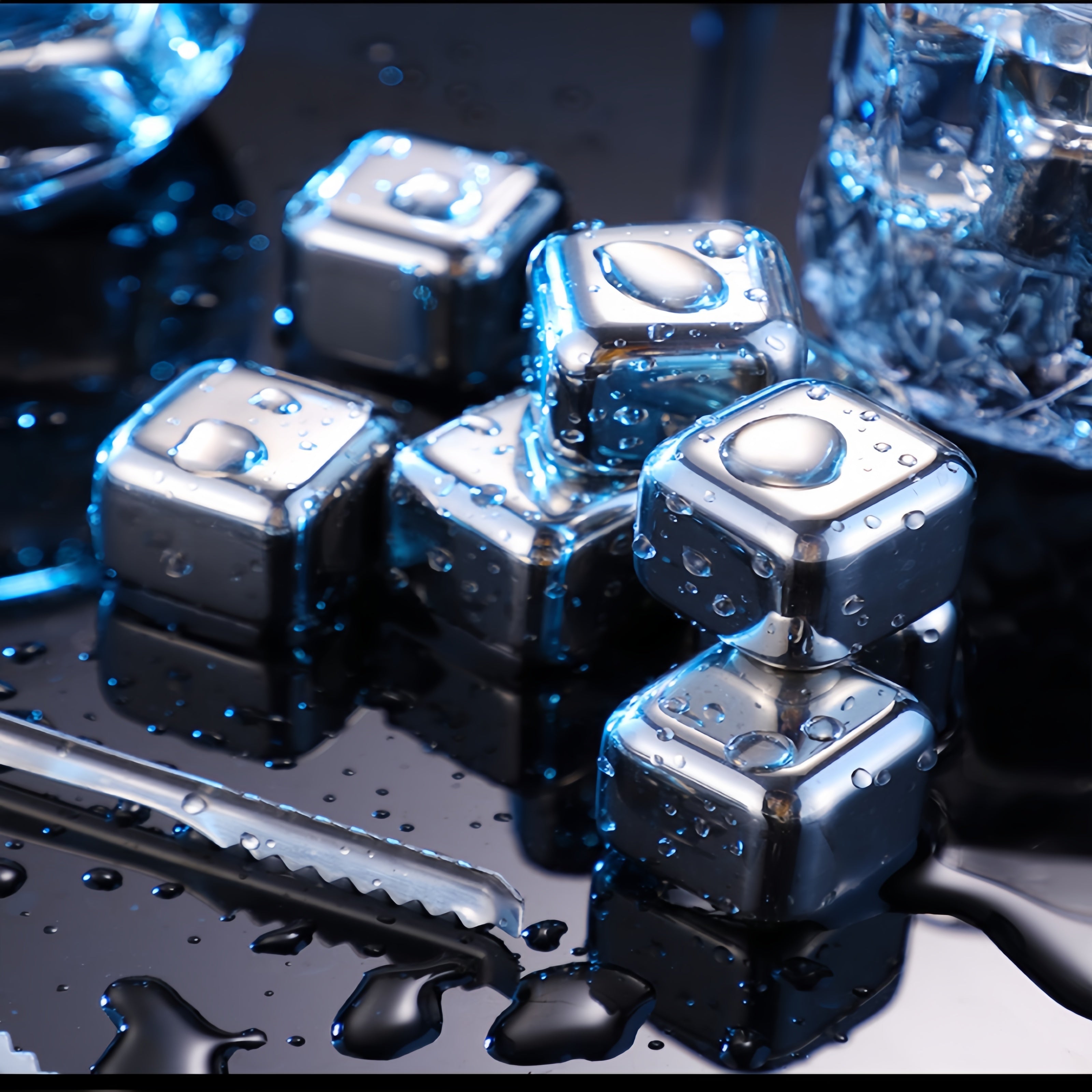Stainless Steel Ice Cubes