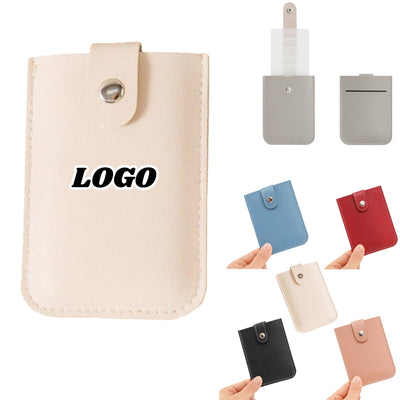 Faux Leather Pull Out Multi Slot Commute Card Holder