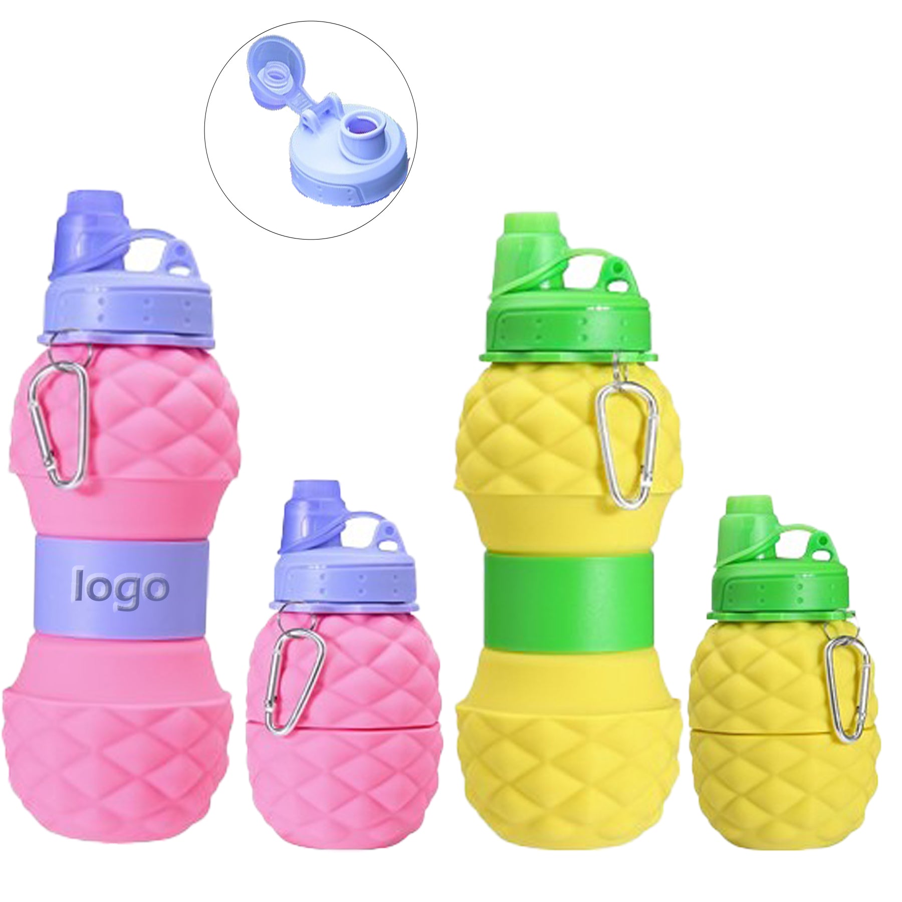 Pineapple Silicone Folding Water Cup