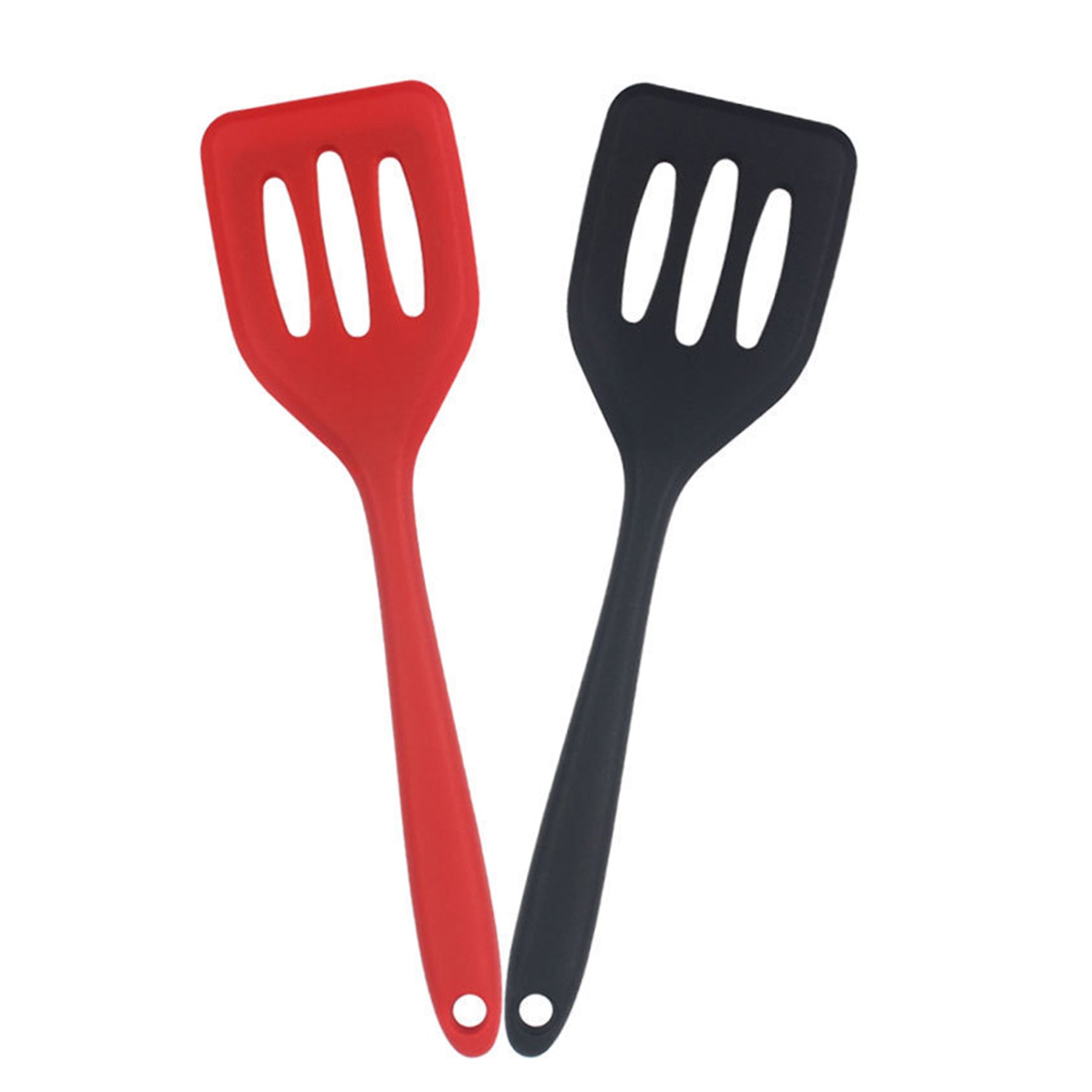 Small Silicone Slotted Silicone Spatula