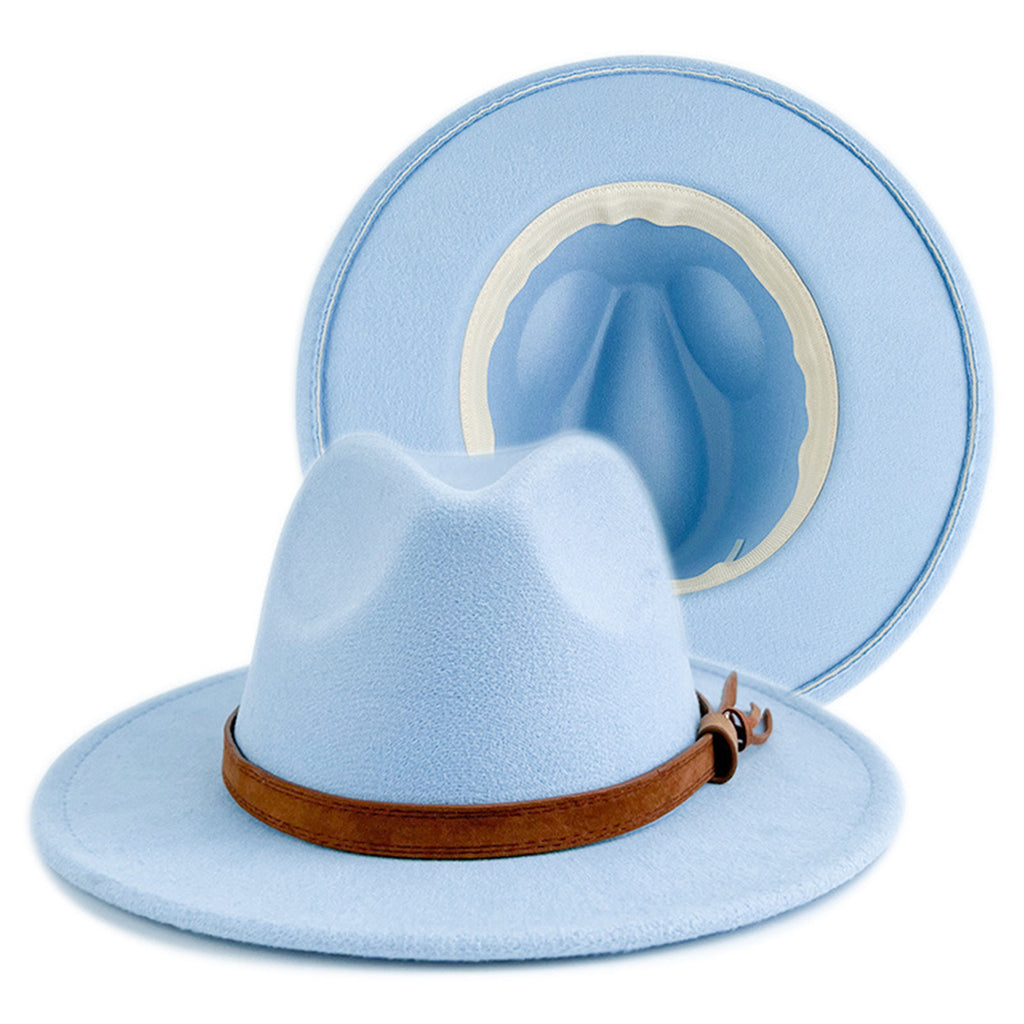 Solid Color Top Hat Men And Women Versatile Jazz Hat