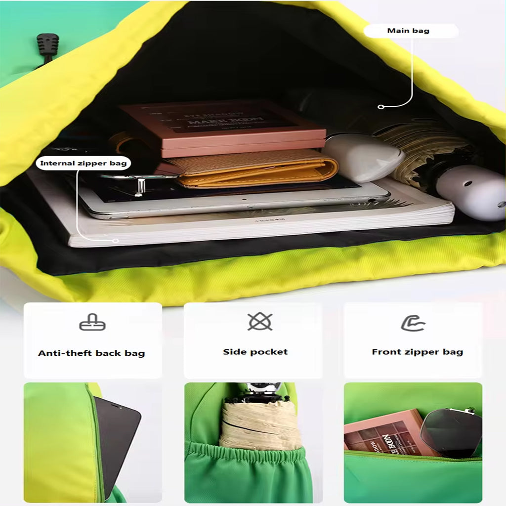 Pocket Drawstring Backpack