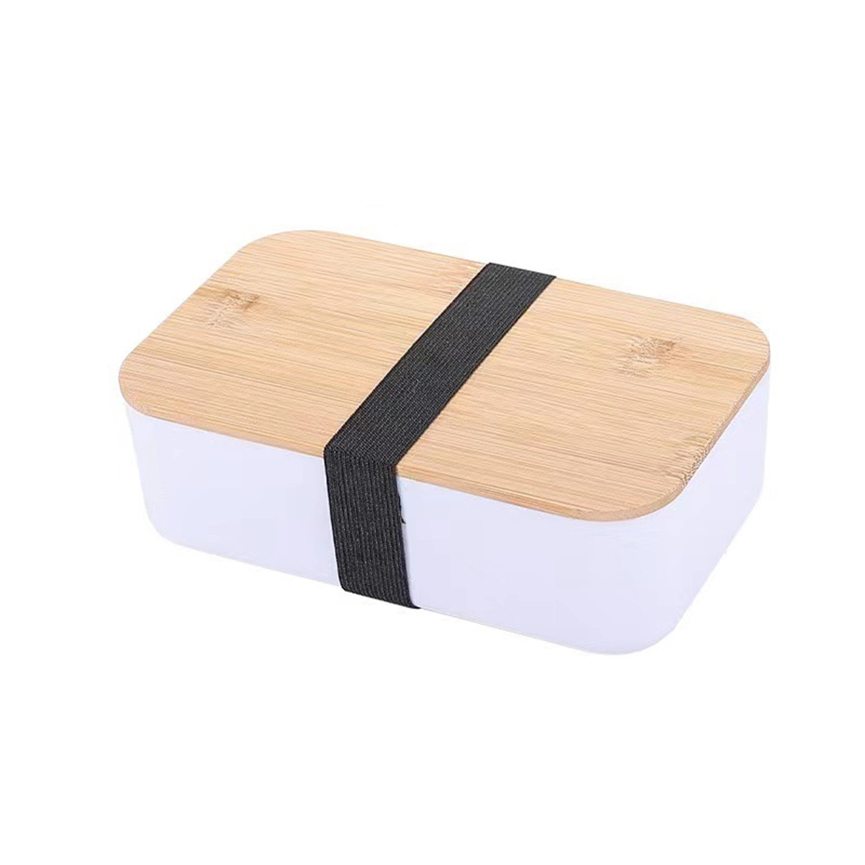 Bamboo Lid Lunch Box With Utensils