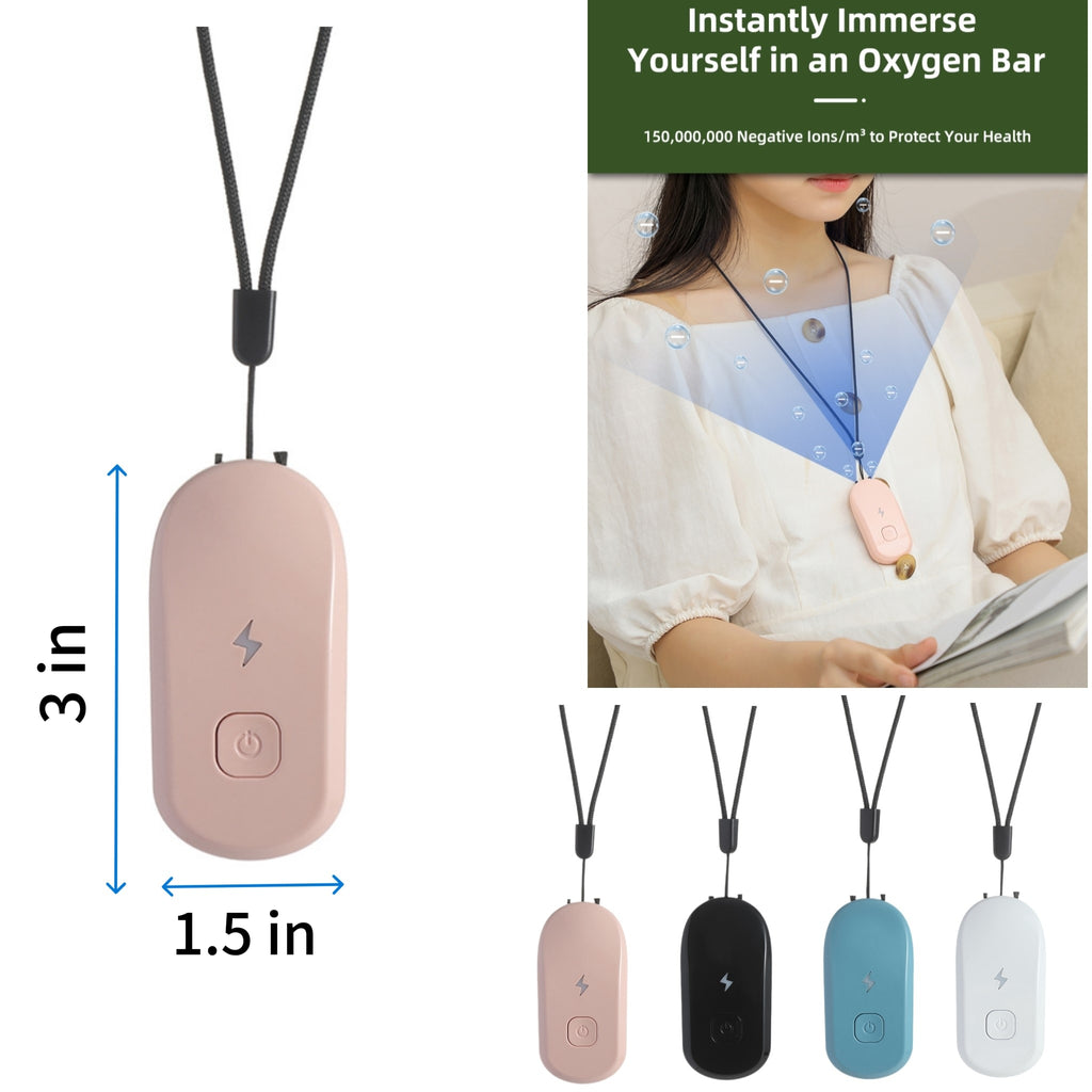 Neck Air Purifier With Negative Ion Technology