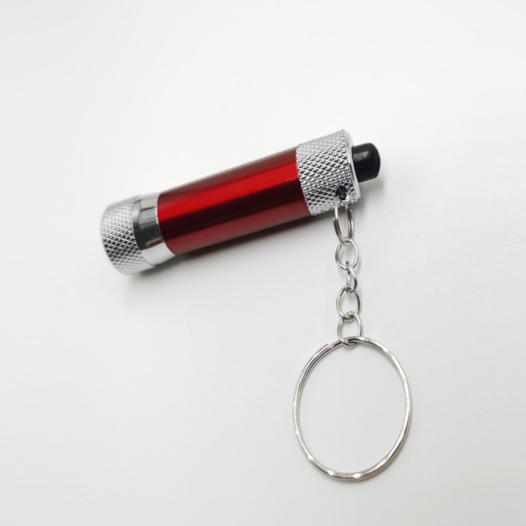 Bright Aluminum Alloy Flashlight With Keychain