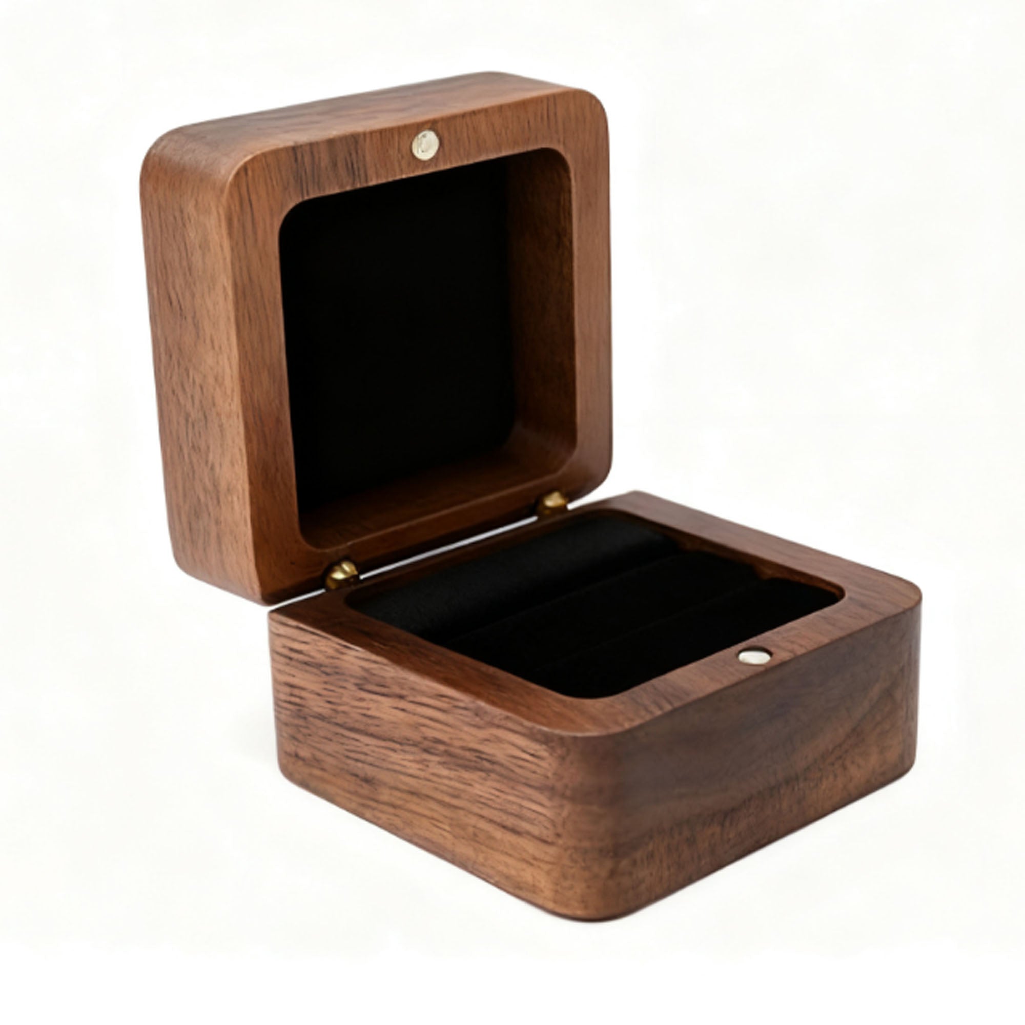 Custom Engraved Natural Wooden Jewelry Box